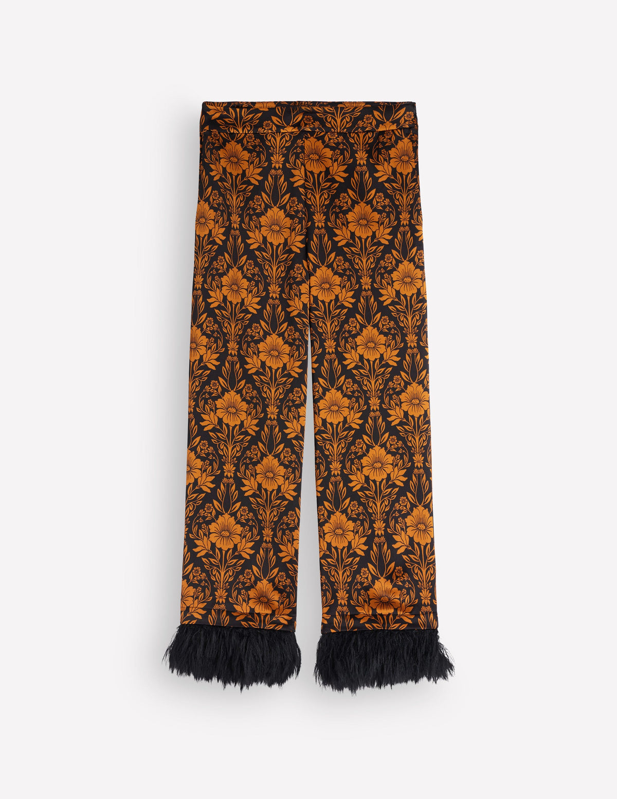 Pantalon à détails plumes-Motif Flourishing Sprig-7