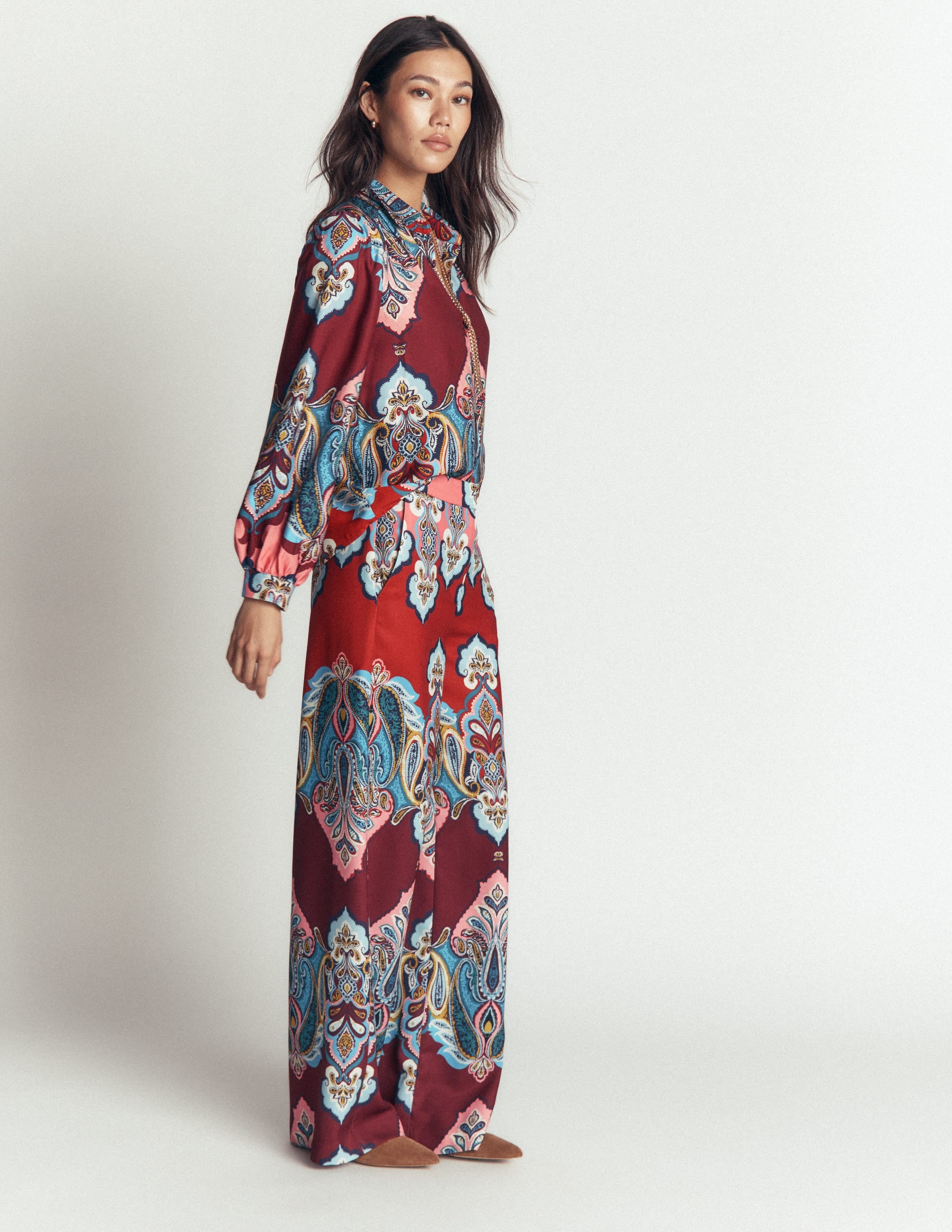 Belgravia Occasion Trousers-Multi, Popping Paisley - Image 1