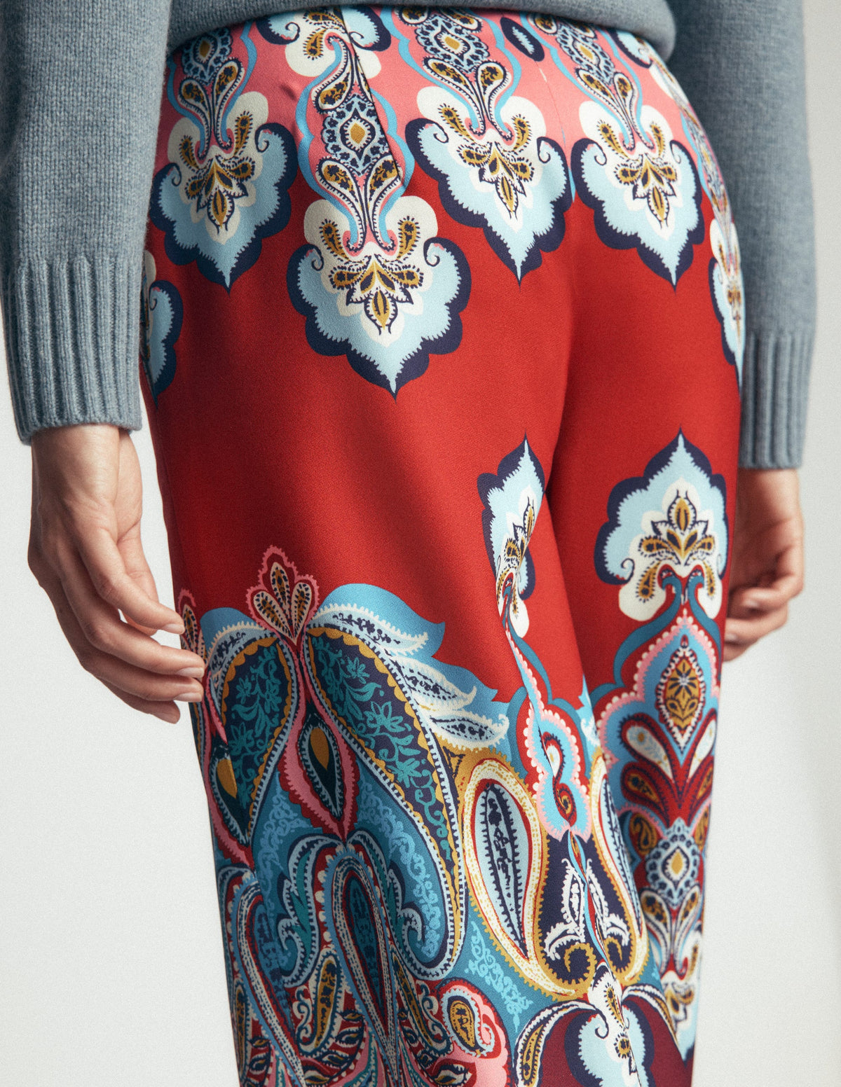 Belgravia Hose für besondere Anlässe-Bunt, Knalliges Paisleymuster-6