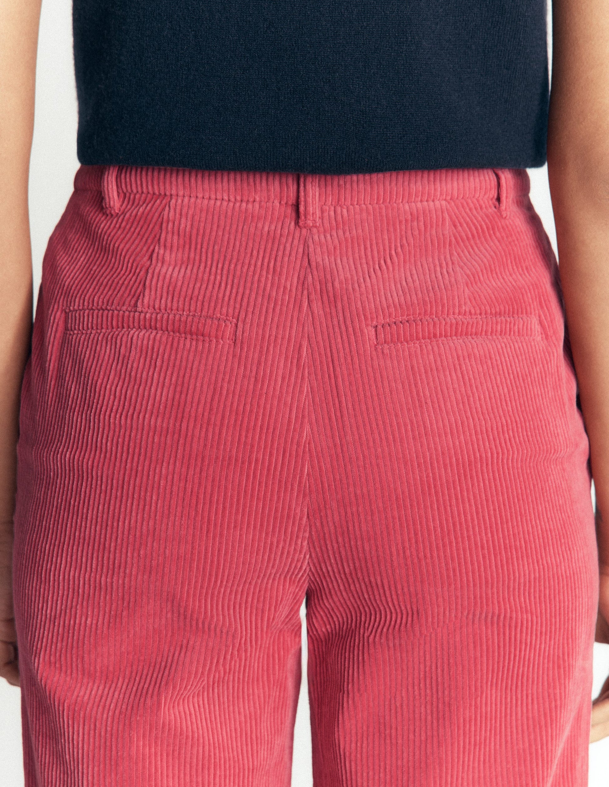 Fitzrovia Cord-Säulenhose-Kirschrot-5