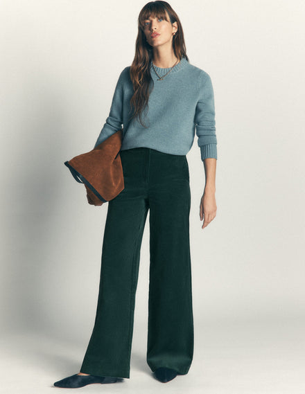 Belgravia Cordhose-Mitternachtsblaugrün