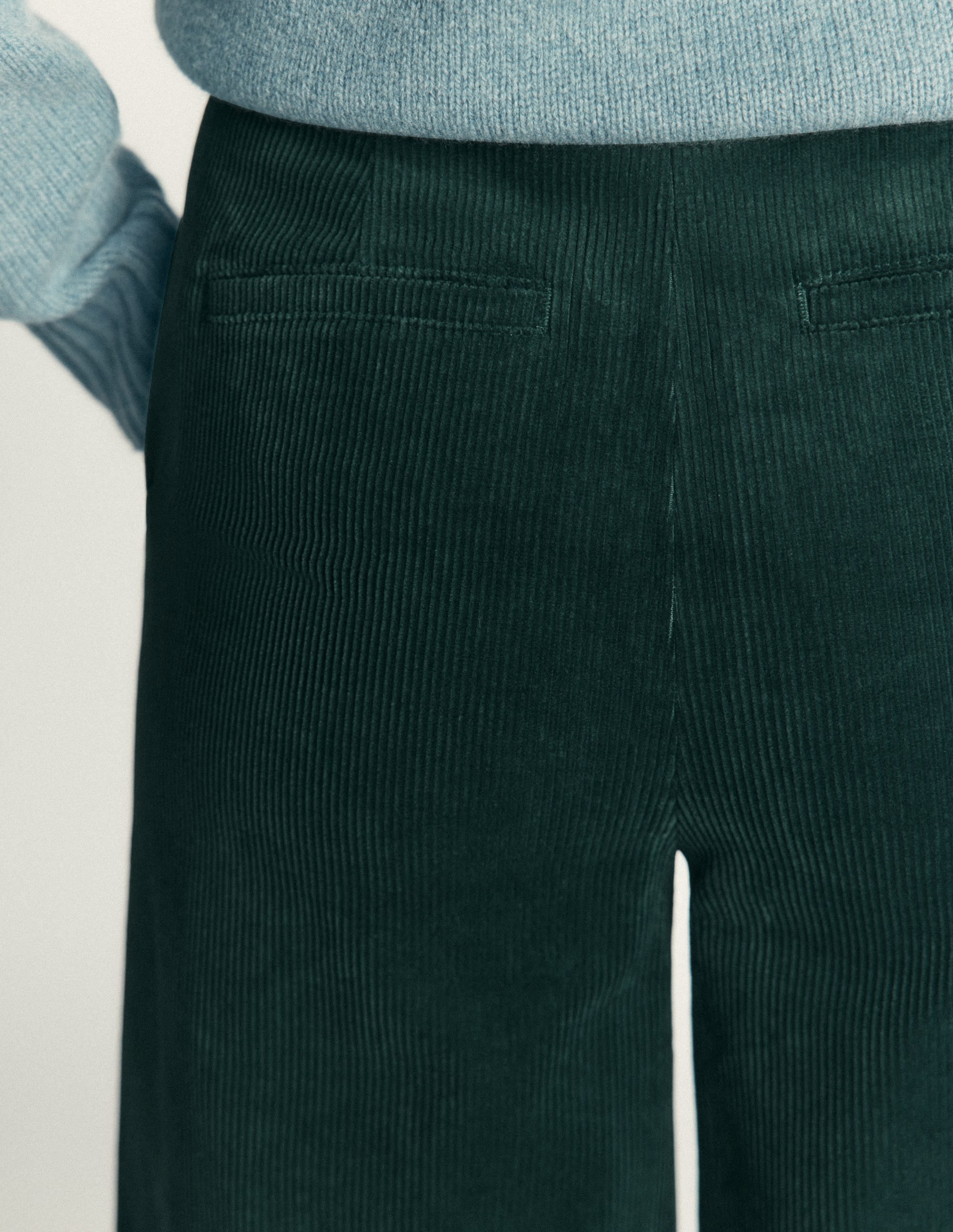 Belgravia Cord Trousers-Midnight Teal - Image 5