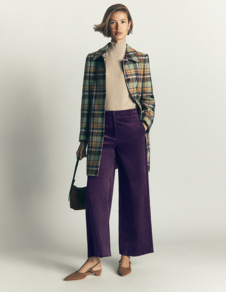 Belgravia Cordhose-Dunkle Traube
