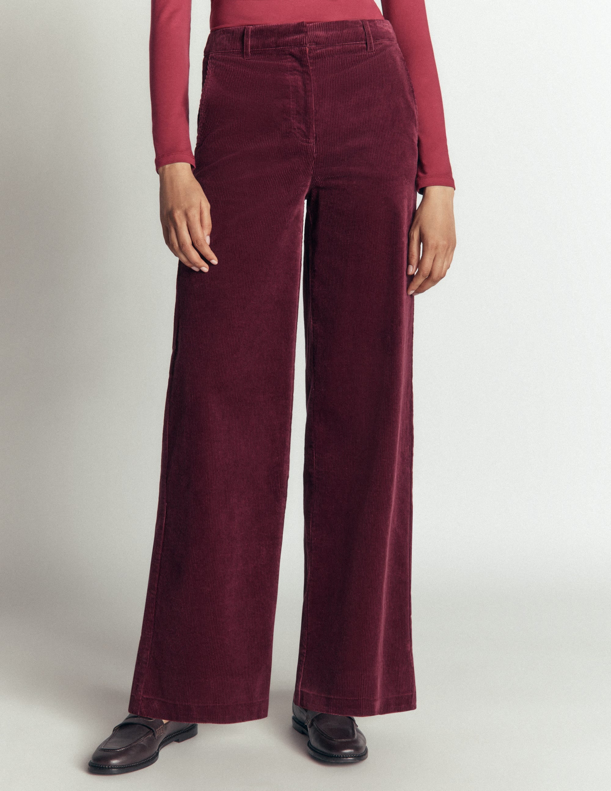 Belgravia Cordhose-Dunkles Purpur - Image 4