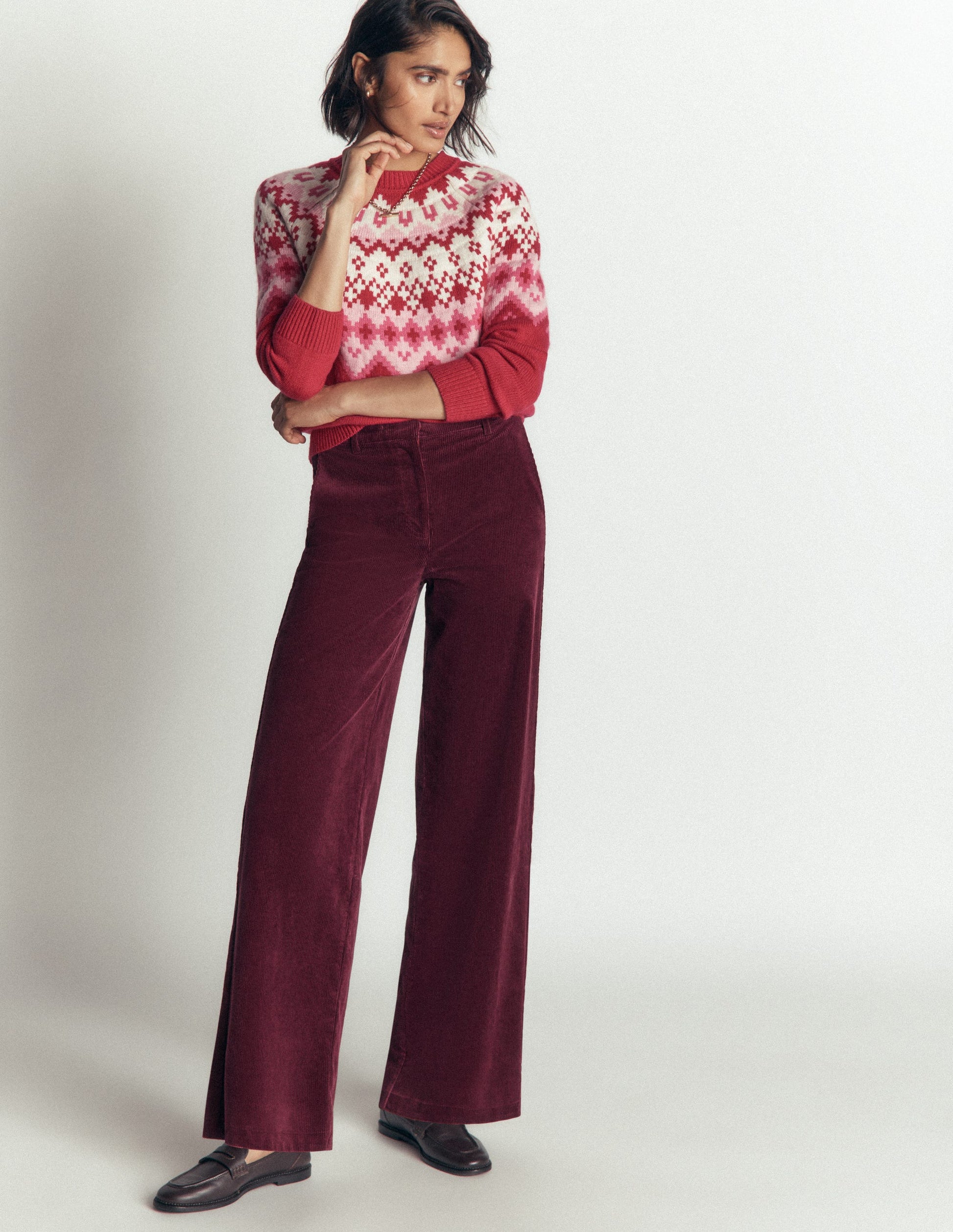 Belgravia Cordhose-Dunkles Purpur-7