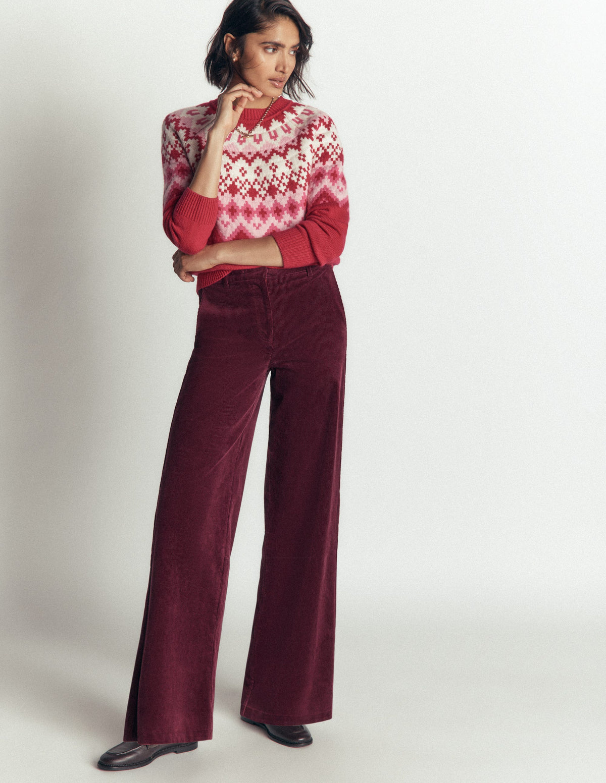 Belgravia Cordhose-Dunkles Purpur-7