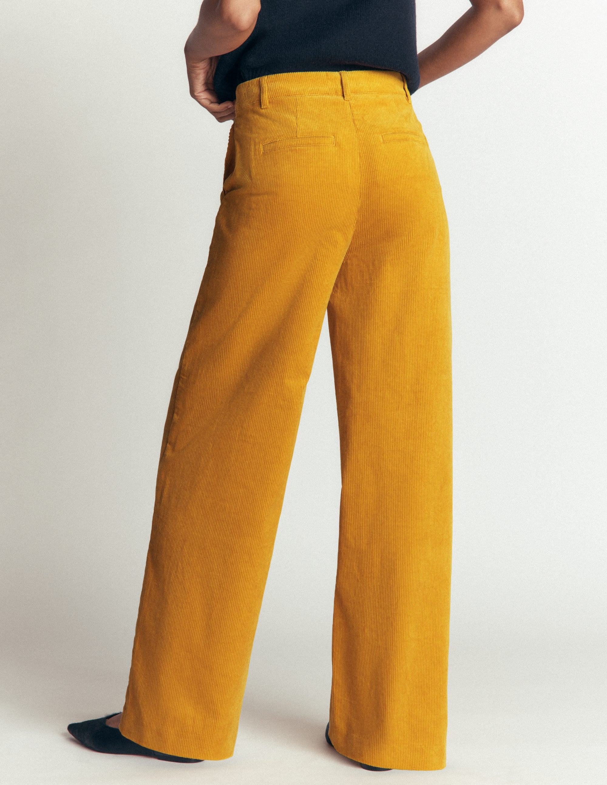 Pantalon Belgravia en velours côtelé-Seigle doré - Image 4