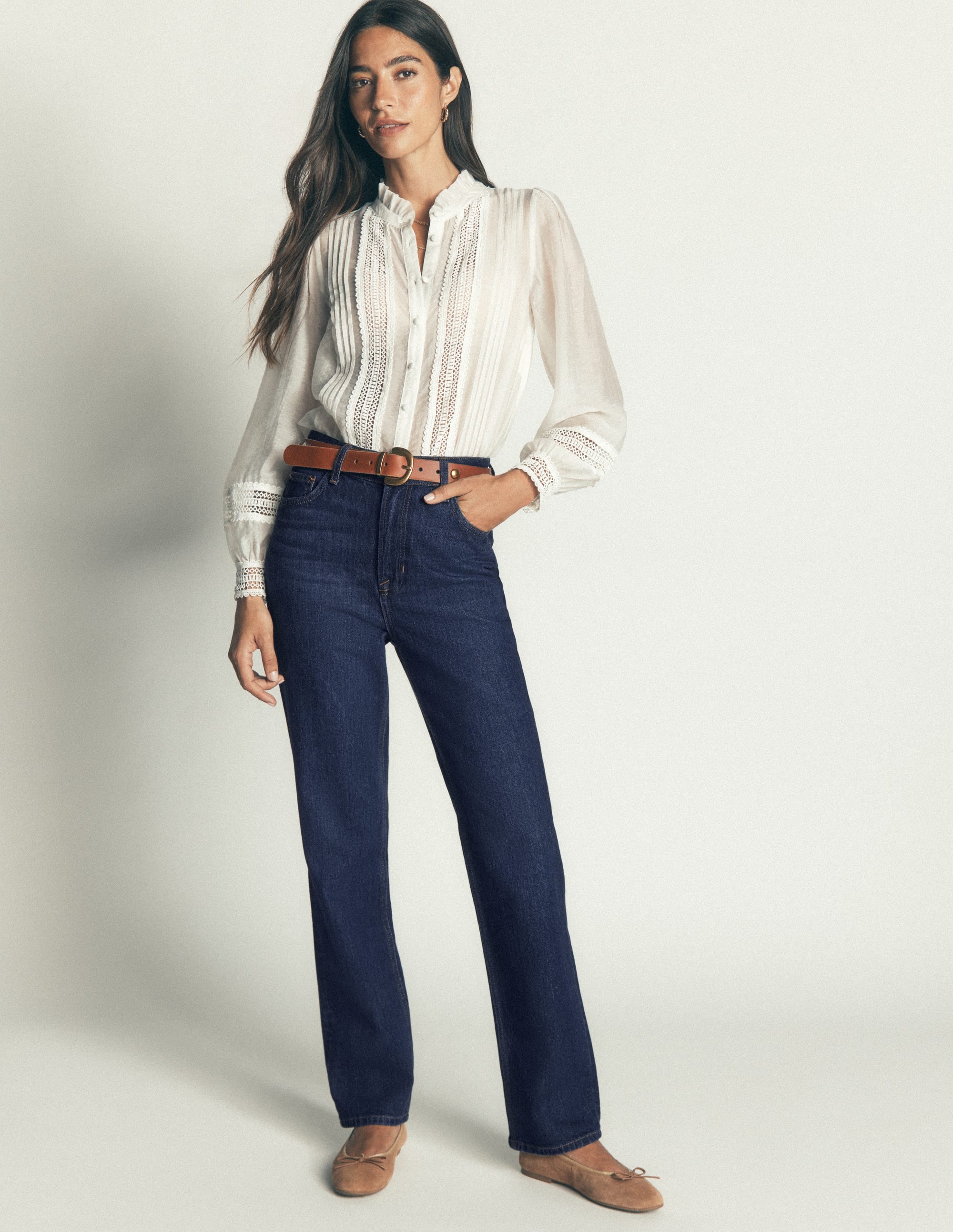 Jeans mit schmal zulaufendem Bein-Indigo - Image 1