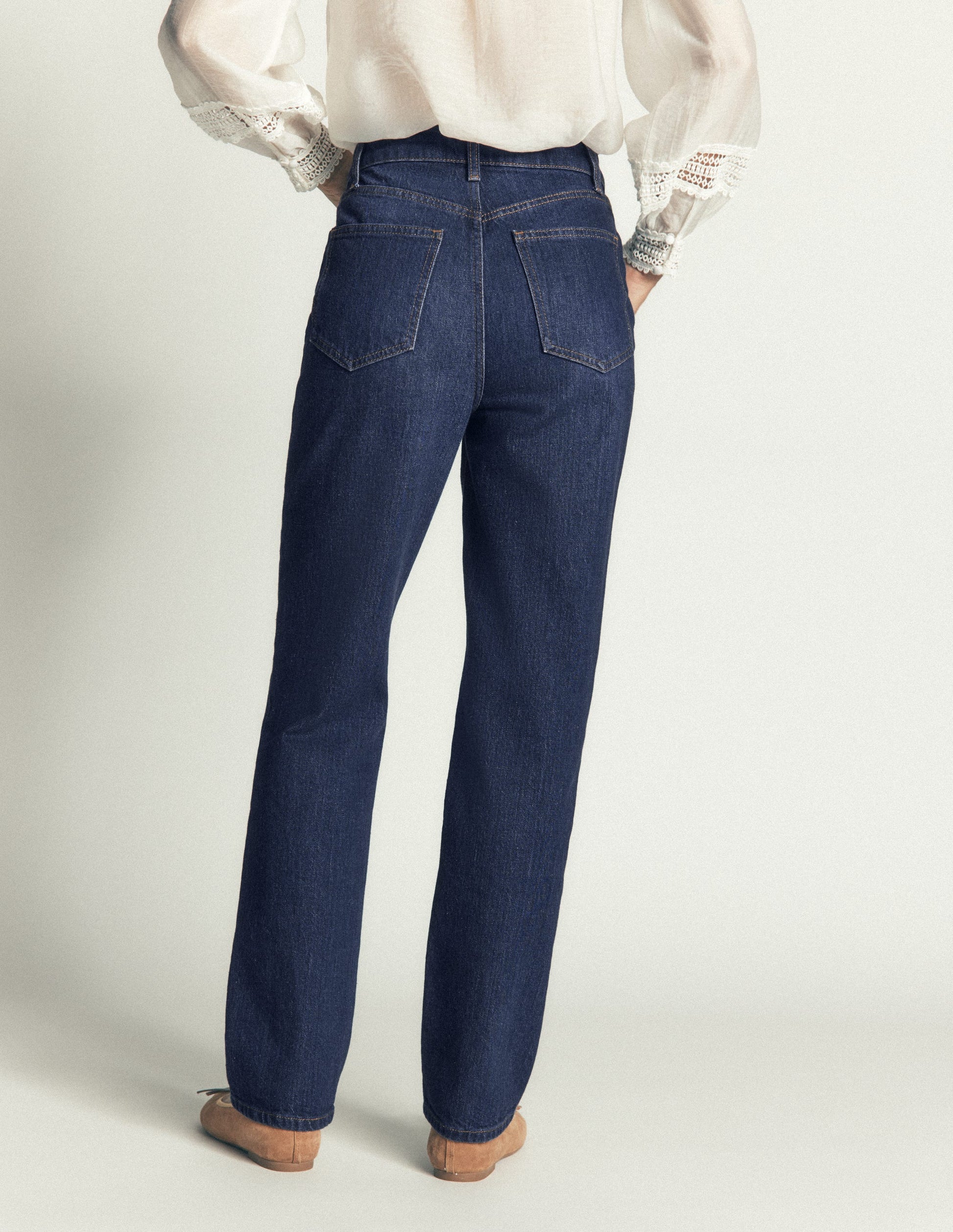 Jeans mit schmal zulaufendem Bein-Indigo-3