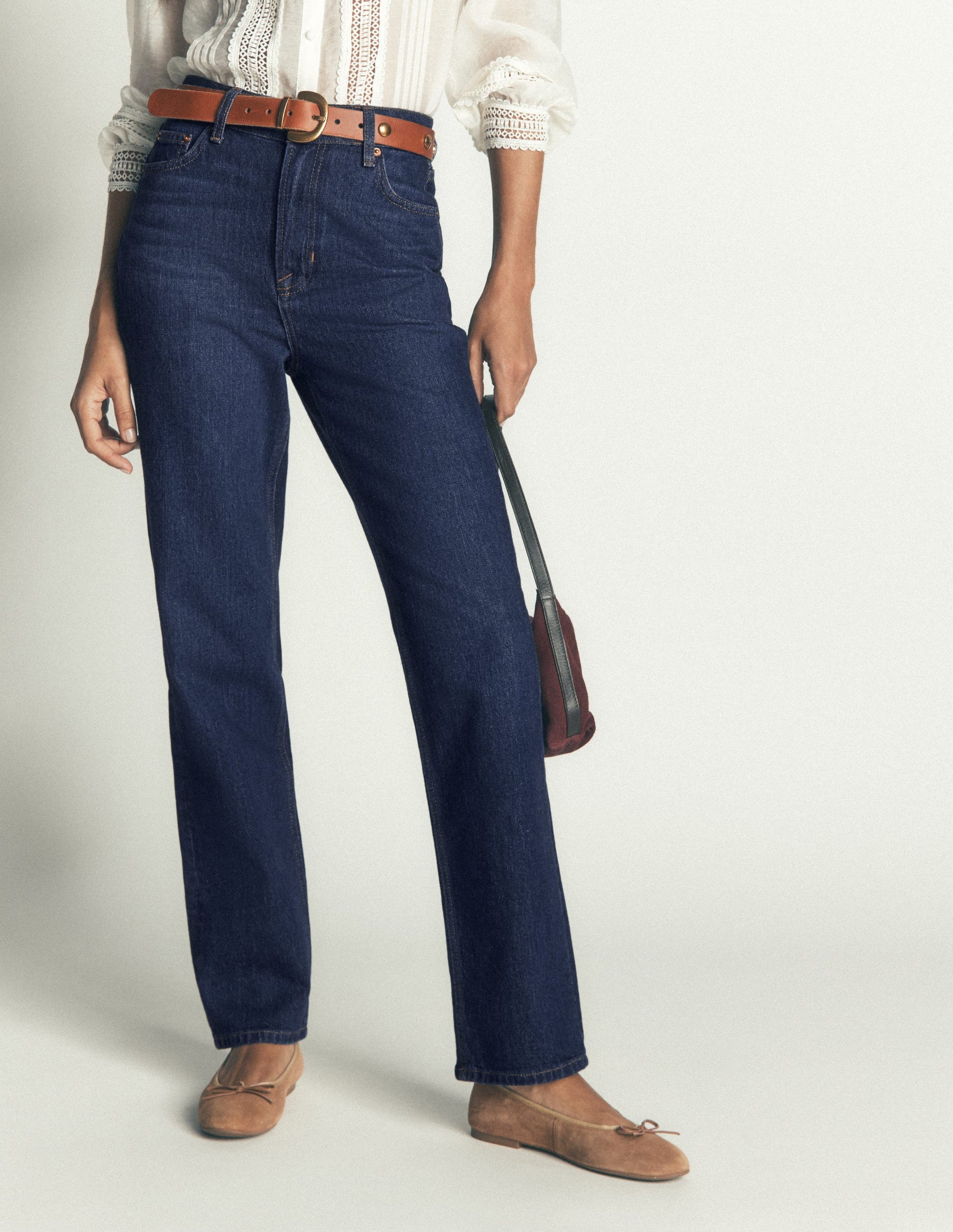 Jeans mit schmal zulaufendem Bein-Indigo-4