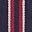 Jeans mit hohem Bund und geradem Bein-Marineblau Rot Streifen
