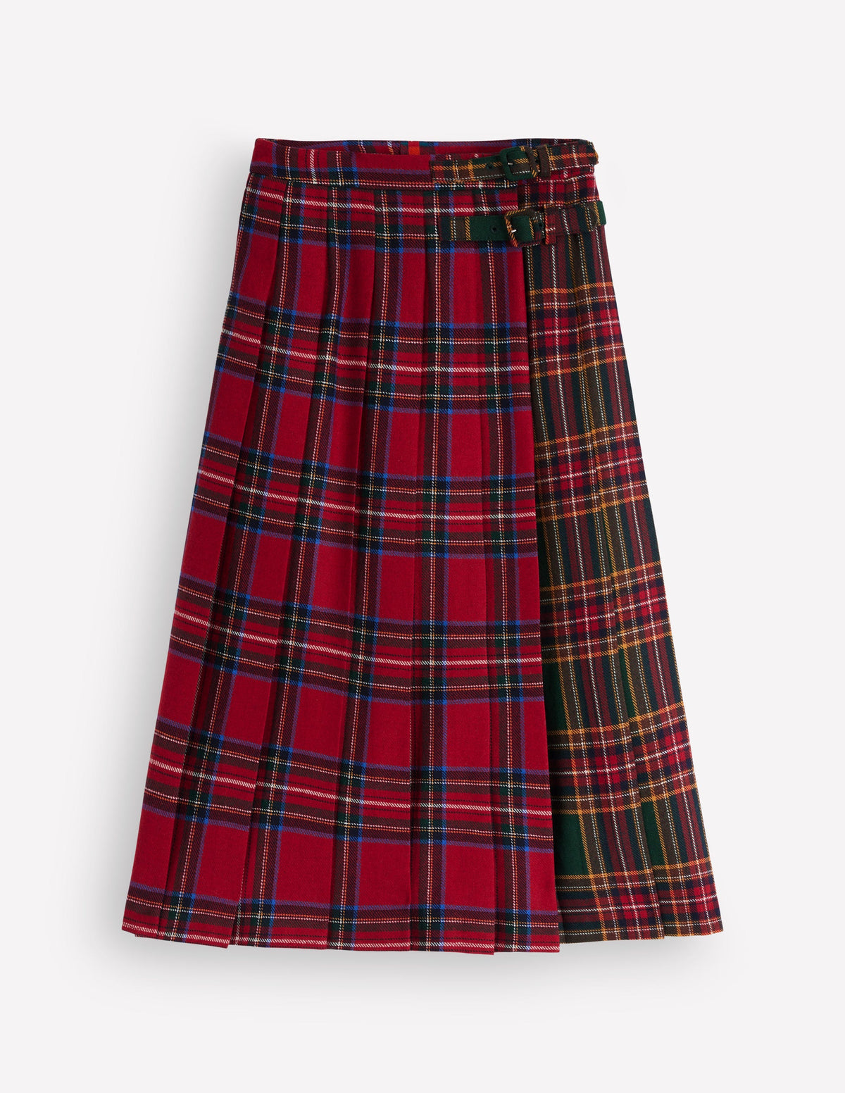 Plissierter Midi-Kilt-Kuddelmuddel-Karo-7