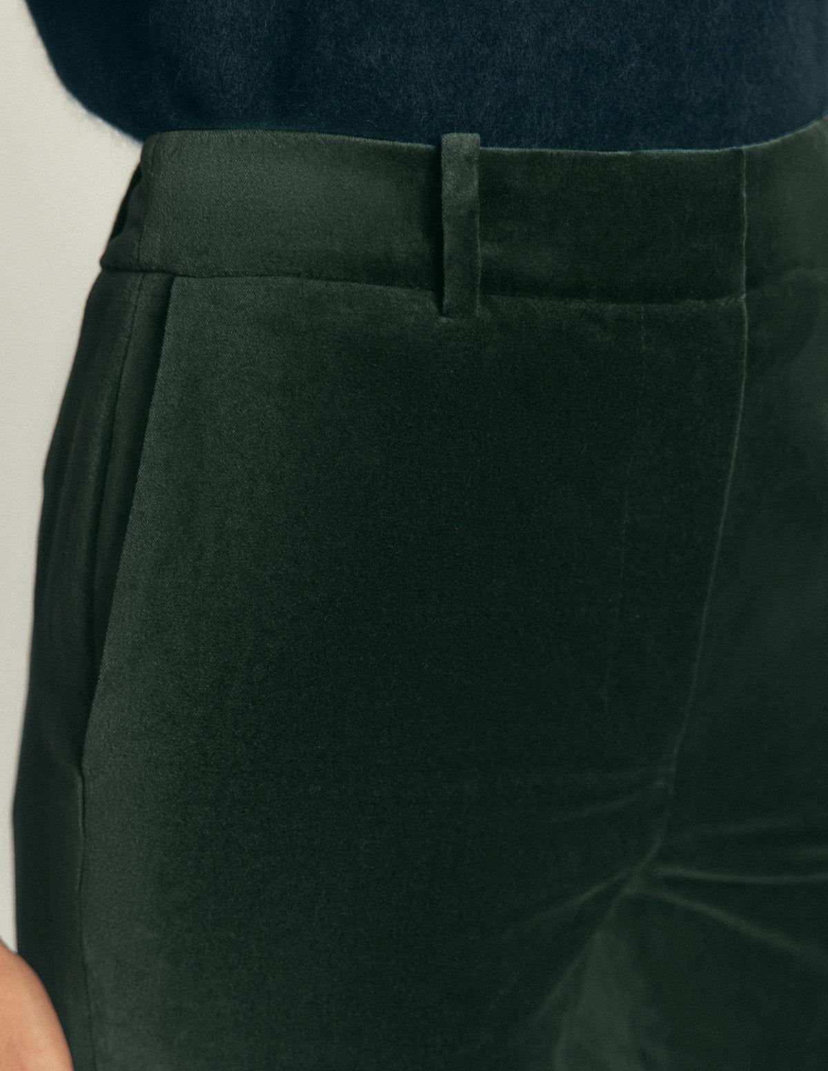 Canonbury Samthose-Mitternachtsblau Smaragdgrün - Image 2