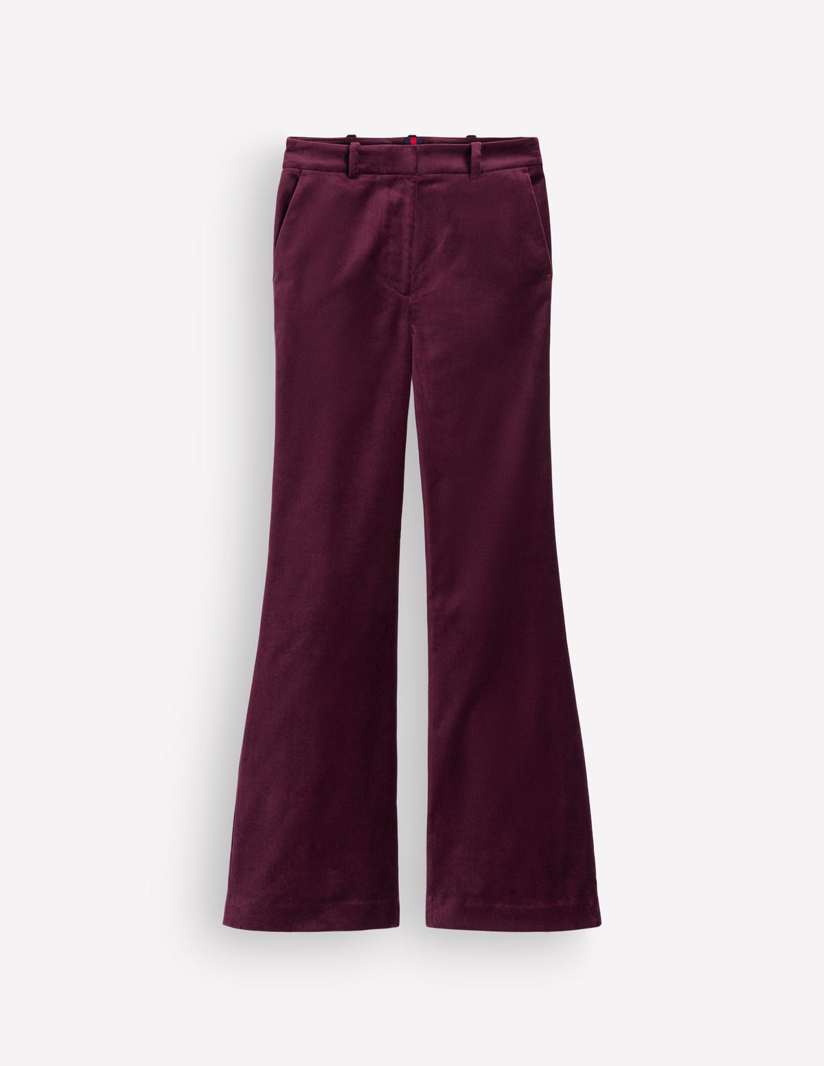 Ausgestellte Samthose-Dunkle Kirsche-7