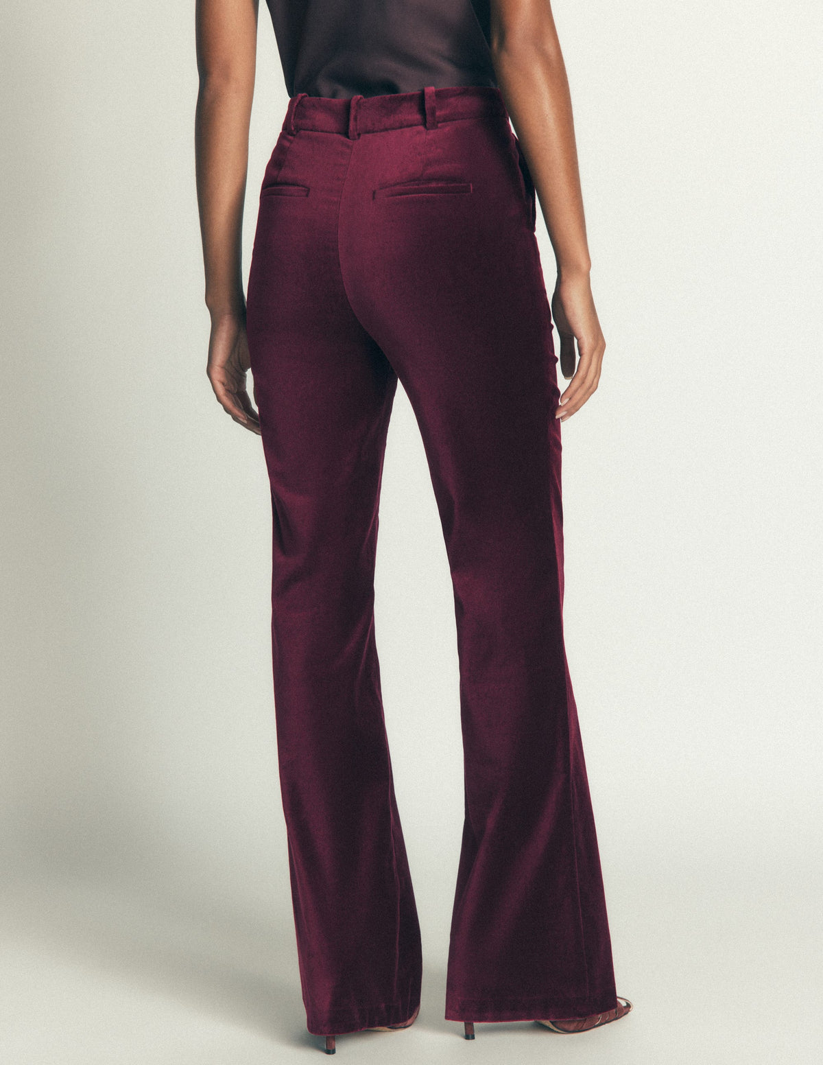 Ausgestellte Samthose-Dunkle Kirsche - Image 3