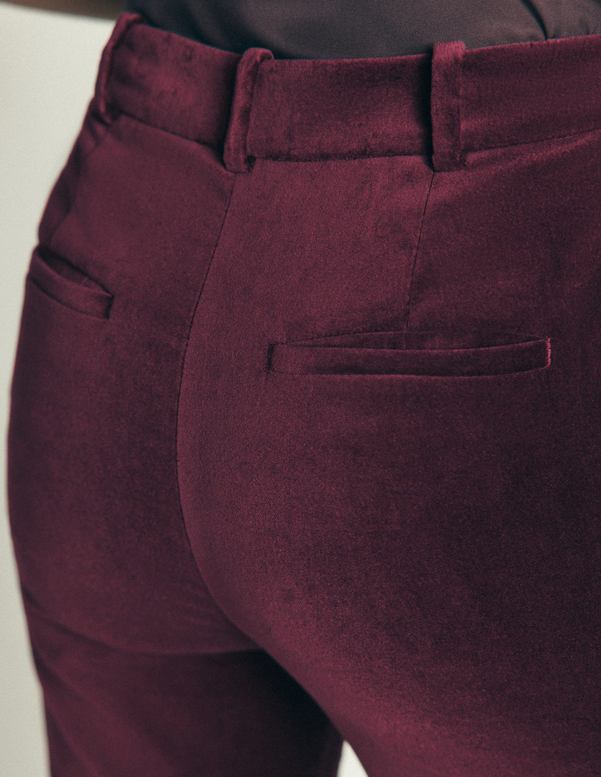 Ausgestellte Samthose-Dunkle Kirsche - Image 5