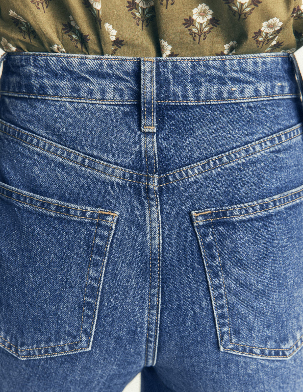 Schmal geschnittene Jeans mit hohem Bund-Medium Vintage-2