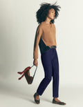 Jean slim taille haute-Indigo