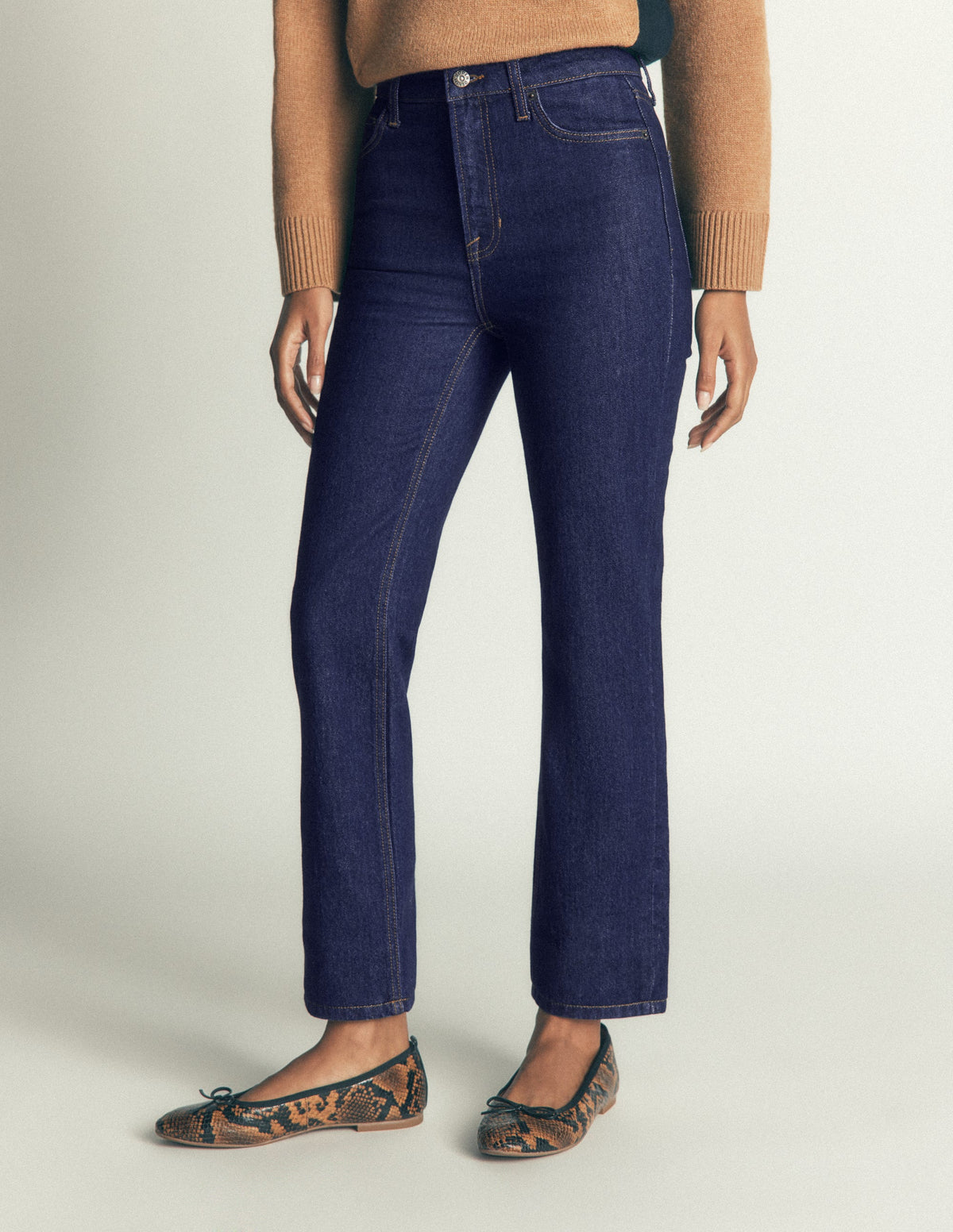 Jean slim taille haute-Indigo-4