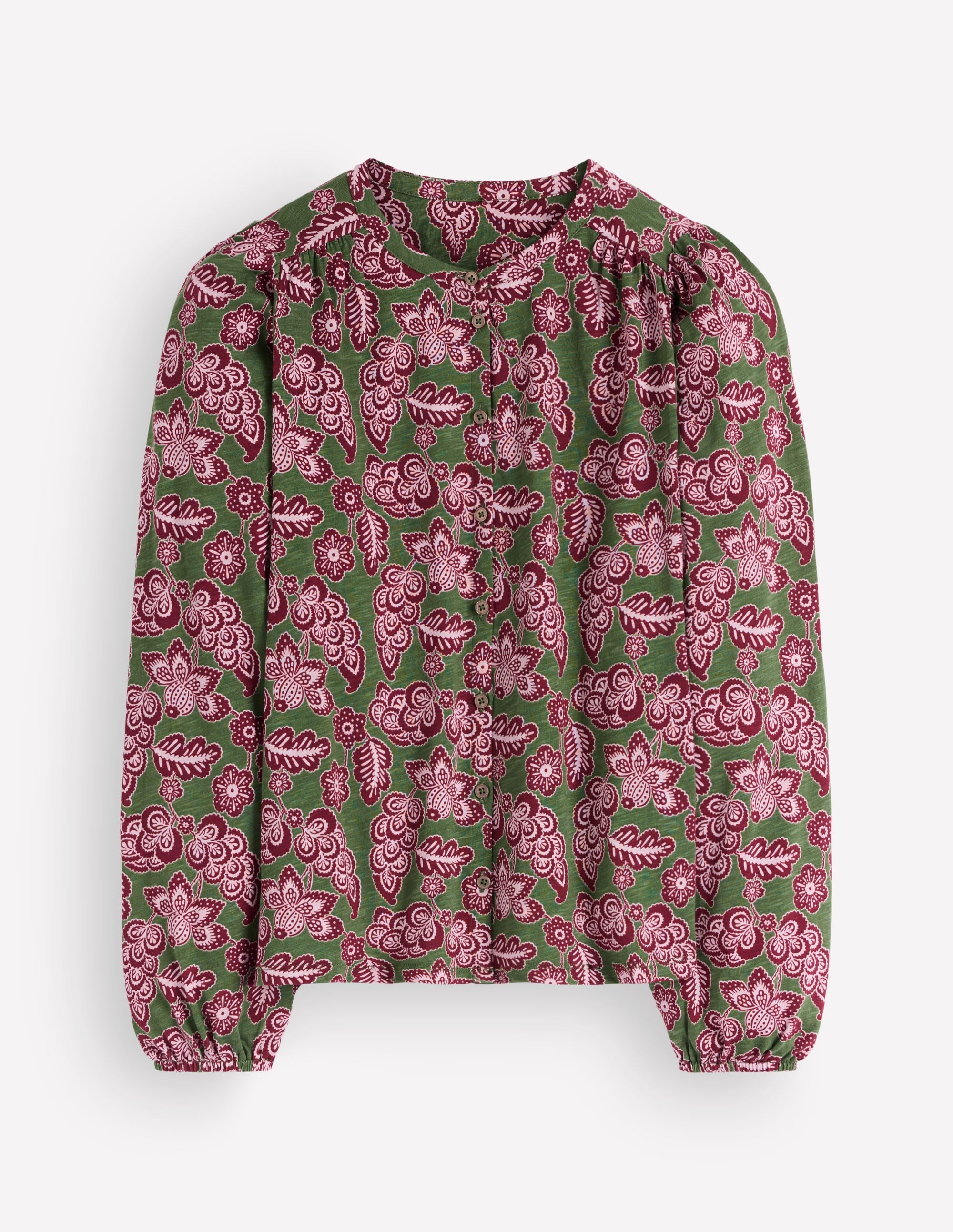 Chemise Ara en jersey-Ciboulette, motif Tickled Meadows - Image 6