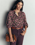 Chemise Ara en jersey-Ciboulette, motif Tickled Meadows