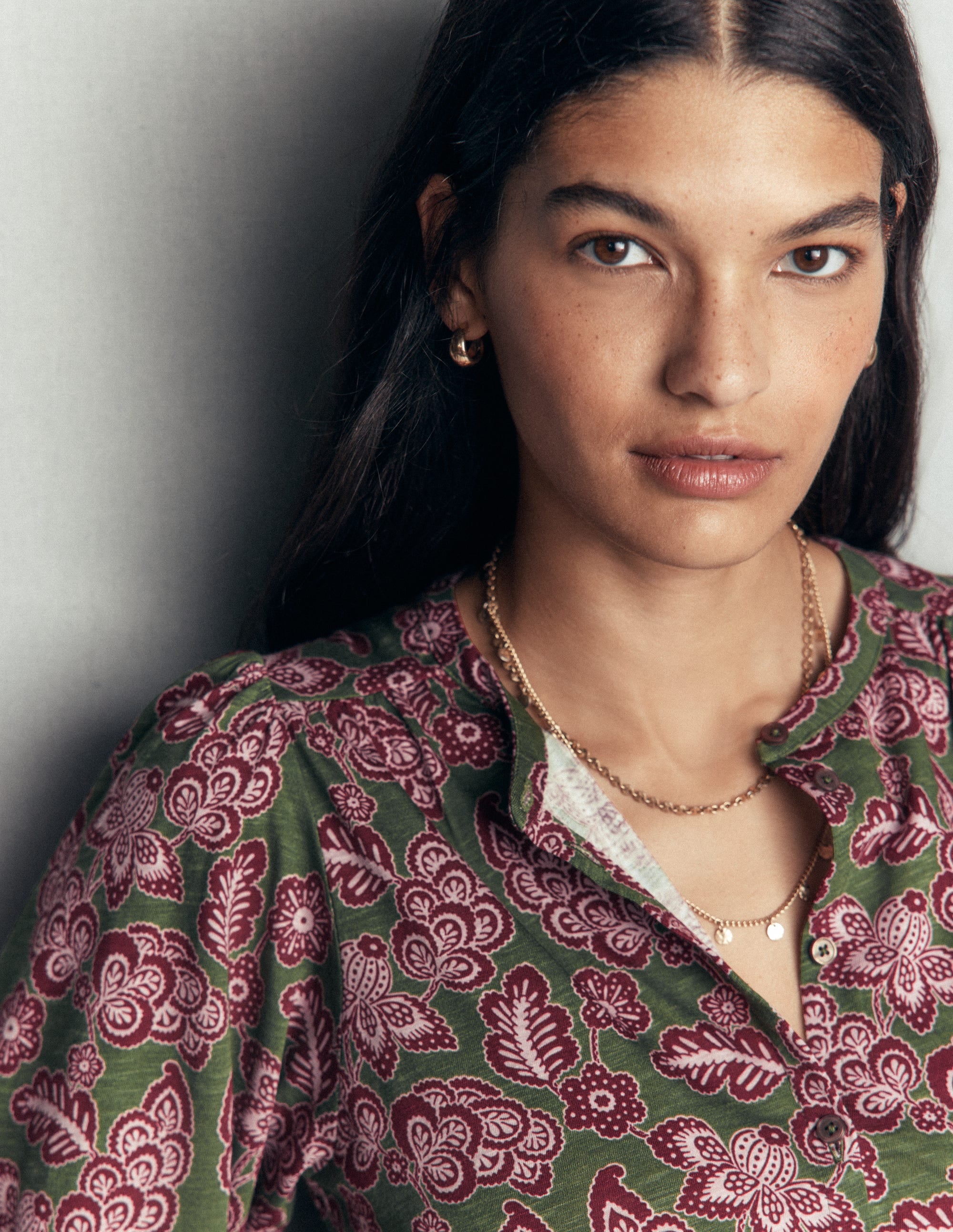 Chemise Ara en jersey-Ciboulette, motif Tickled Meadows - Image 5