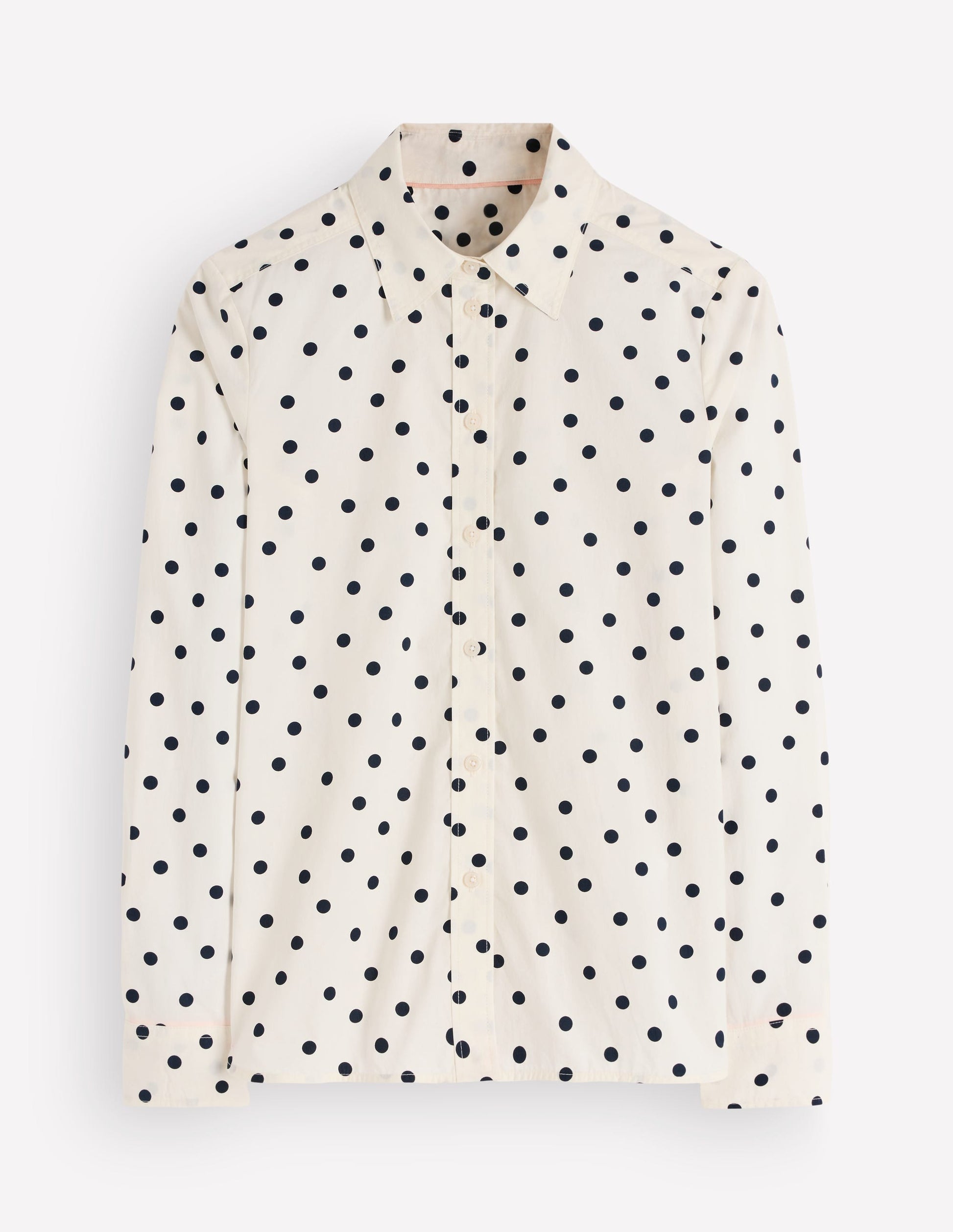 Das neue Sienna Baumwollhemd-Französisches Marineblau, Boden-Punkte-5