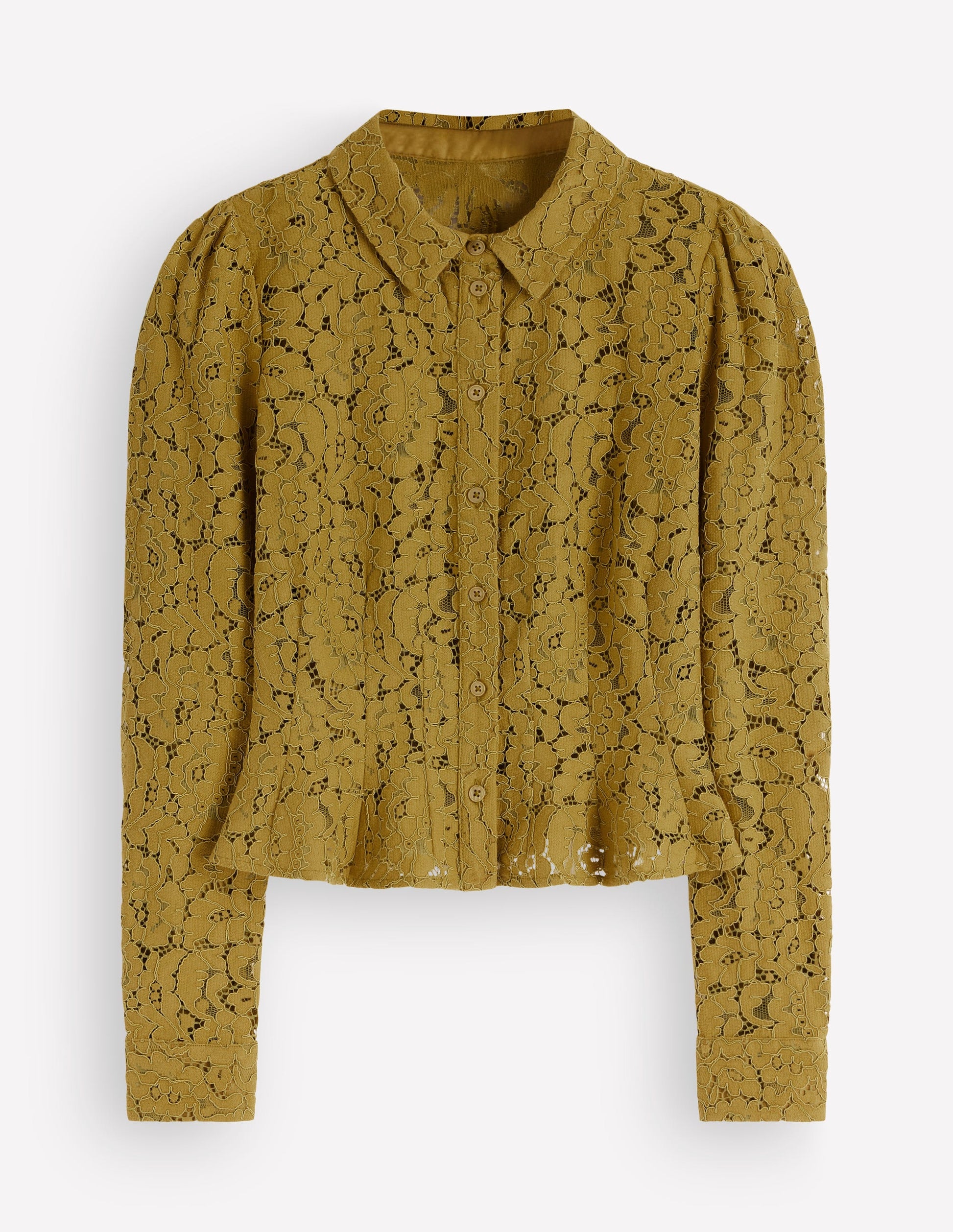 Julia Spitzenhemd mit Abnähern-Olive-6