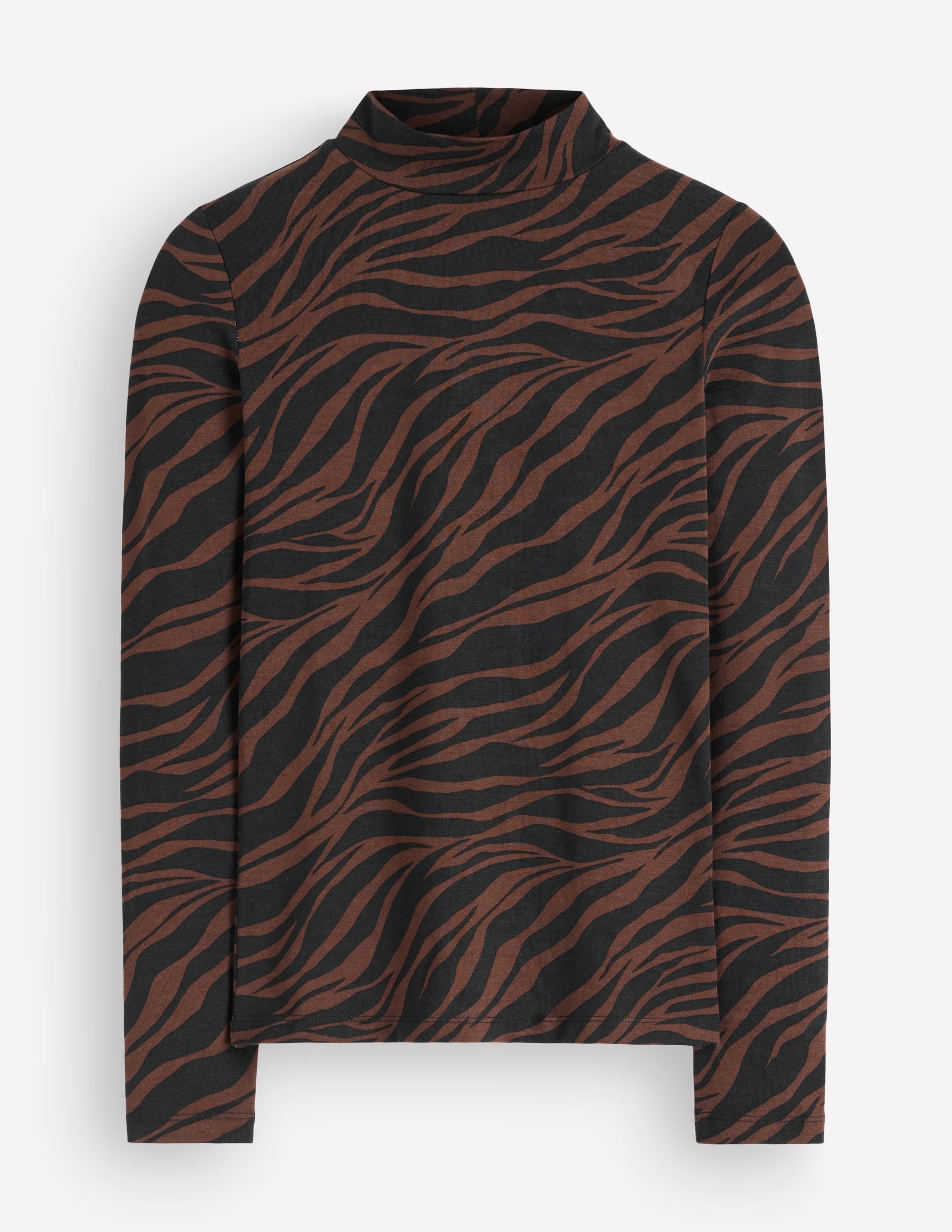 Hochgeschlossen, langärmlig-Blumenerde, Zebra Swirl-Motiv - Image 5