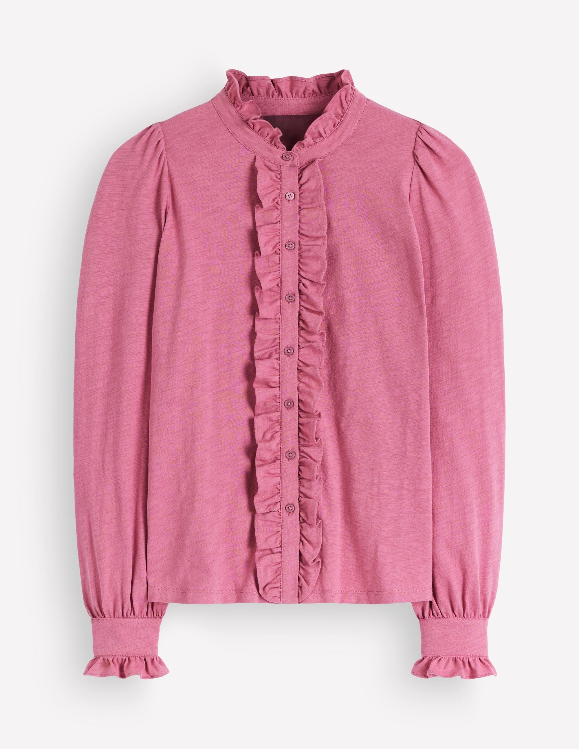 Blouse à grands volants-Bruyère rose - Image 5