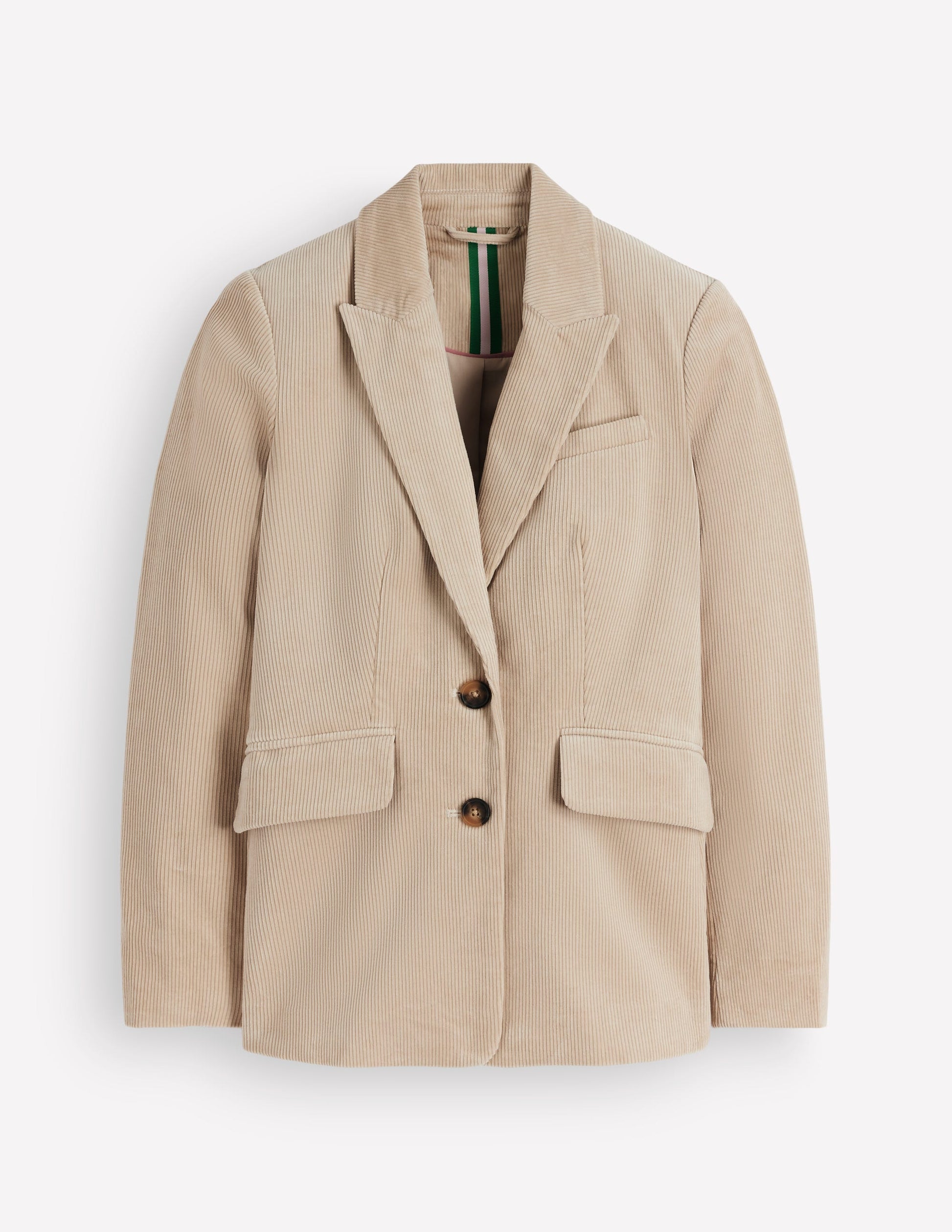 Blazer Stamford en velours côtelé-Crème-10