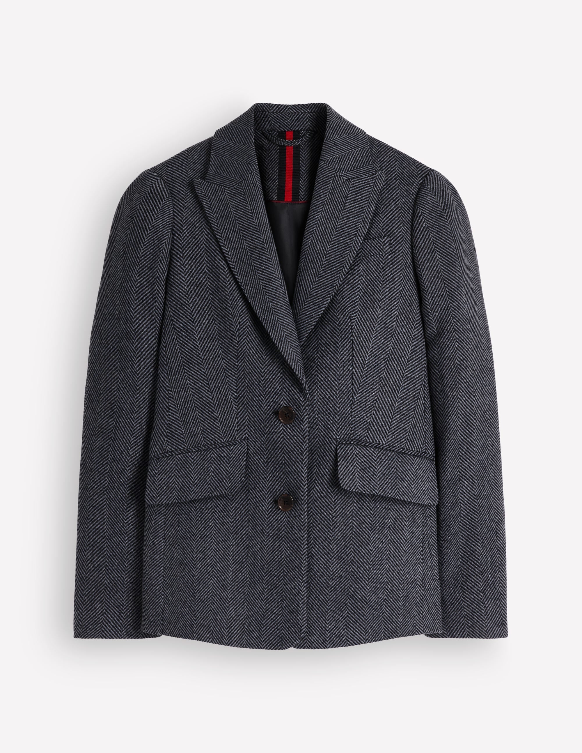 Stamford Wollblazer-Blau und Marineblau Fischgrätmuster - Image 7