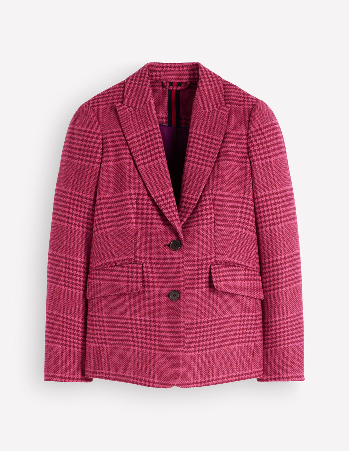 Stamford Wollblazer-Rosa und Kastanienbraun Kariert - Image 6