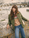 Reversible Borg Mix Coat-Woodland Green