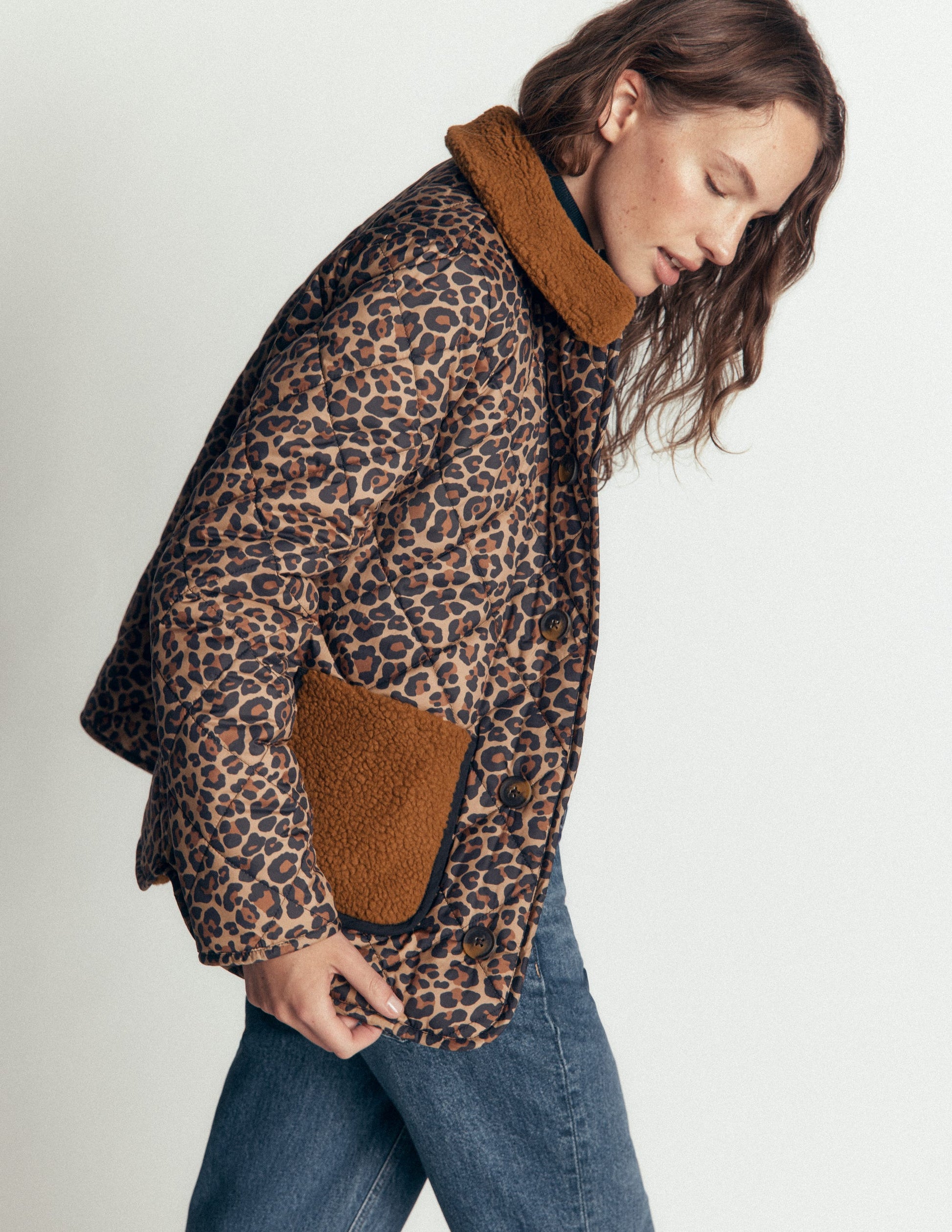 Wendbarer Mantel aus Teddyfell-Mix-Mohair, Leopardenmuster-3
