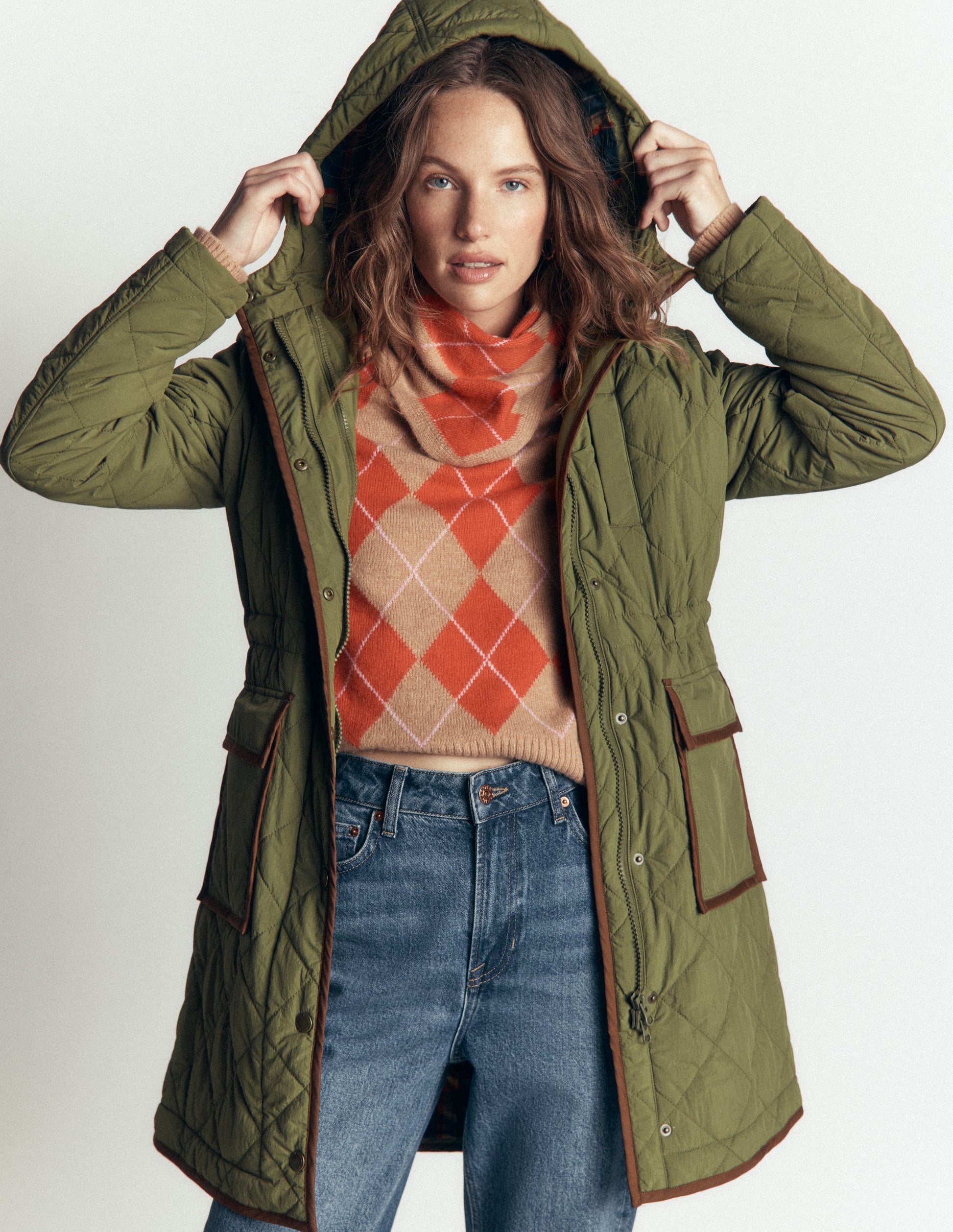 Gesteppter 4-in-1-Parka-Waldgrün-3