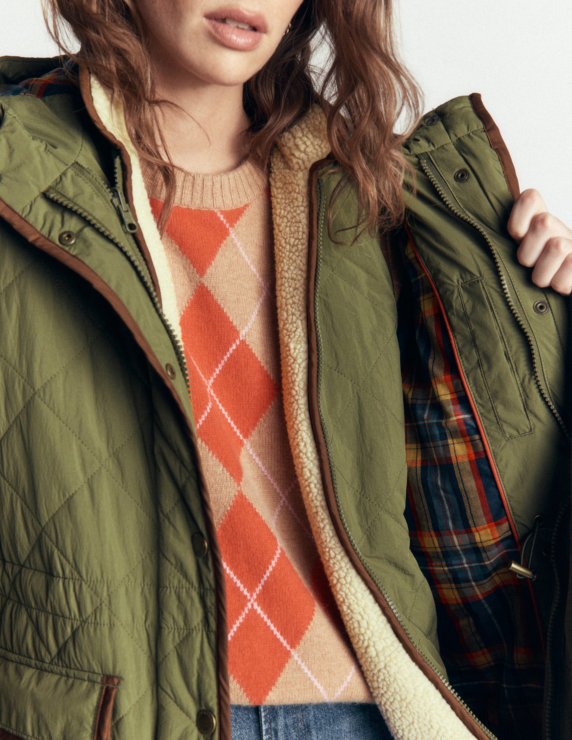 Gesteppter 4-in-1-Parka-Waldgrün-4