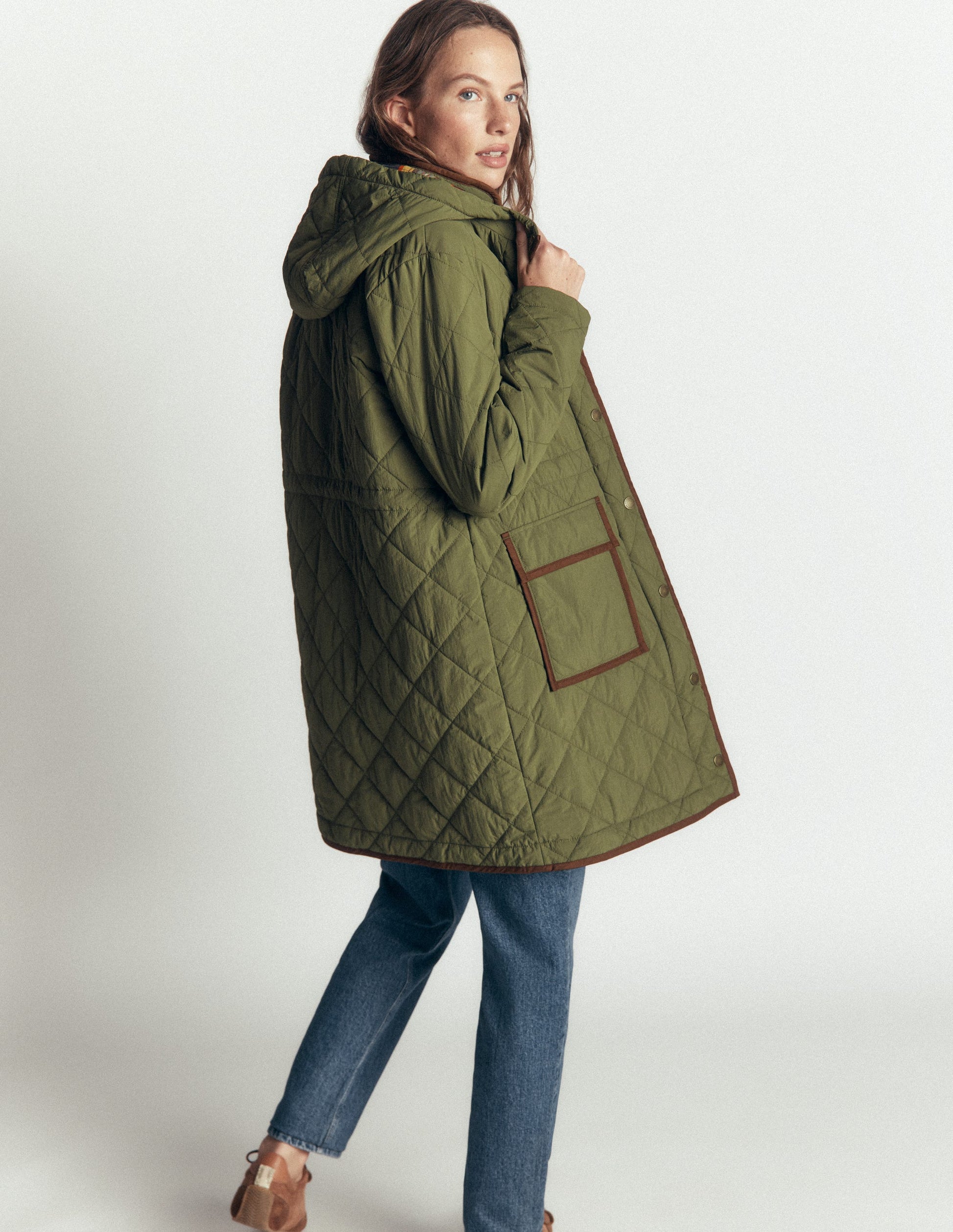 Gesteppter 4-in-1-Parka-Waldgrün-5