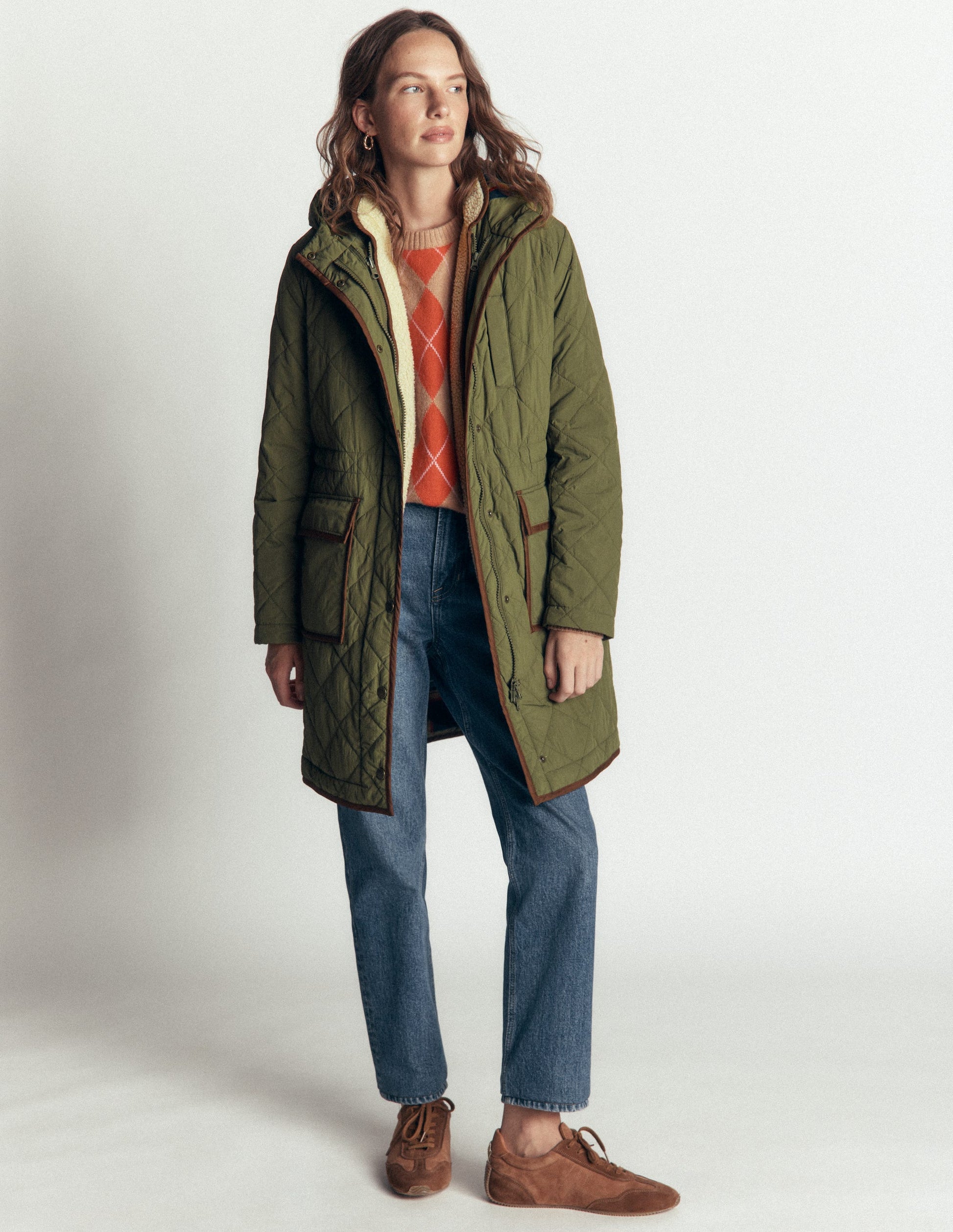 Gesteppter 4-in-1-Parka-Waldgrün-6