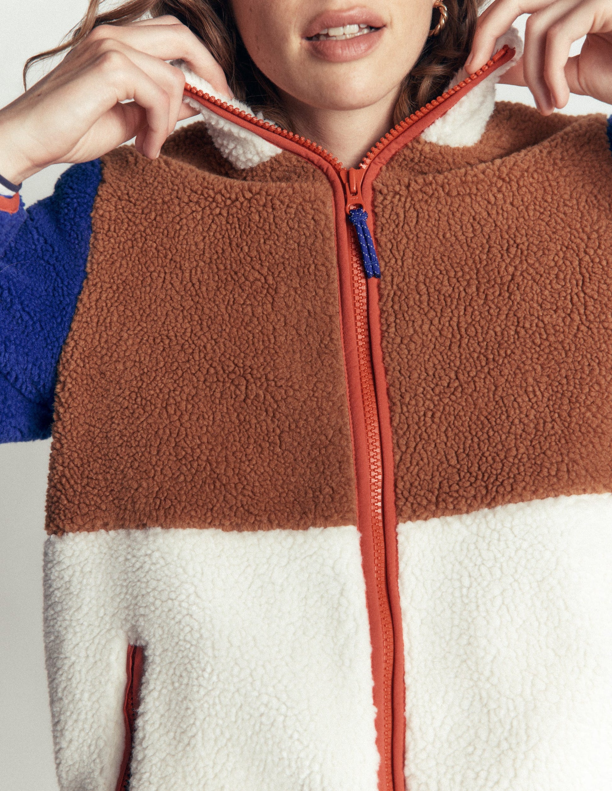 Alnwick Borg Jacket-Brown, Ivory Colour Block-2