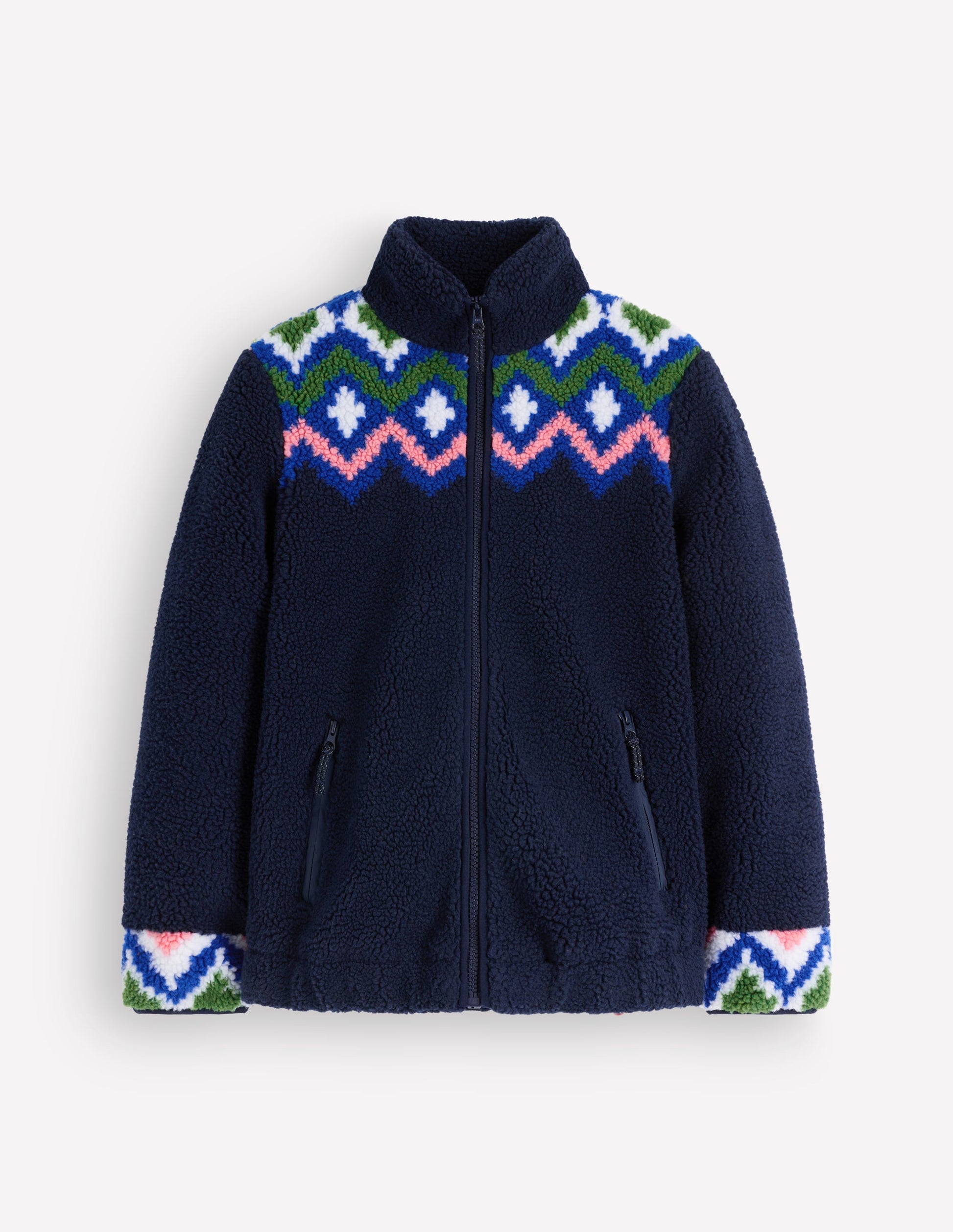 Alnwick Teddyfelljacke-Französisches Marineblau, Geo-Traum-7
