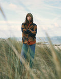 Alnwick Borg Jacket-Camel, Navy & Orange Argyle