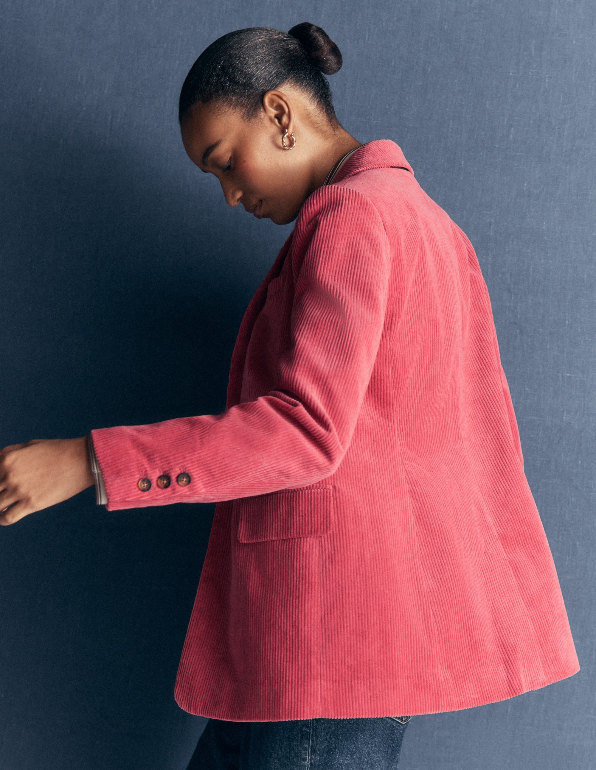 Woodbridge Cord-Blazer-Kirschrot - Image 5