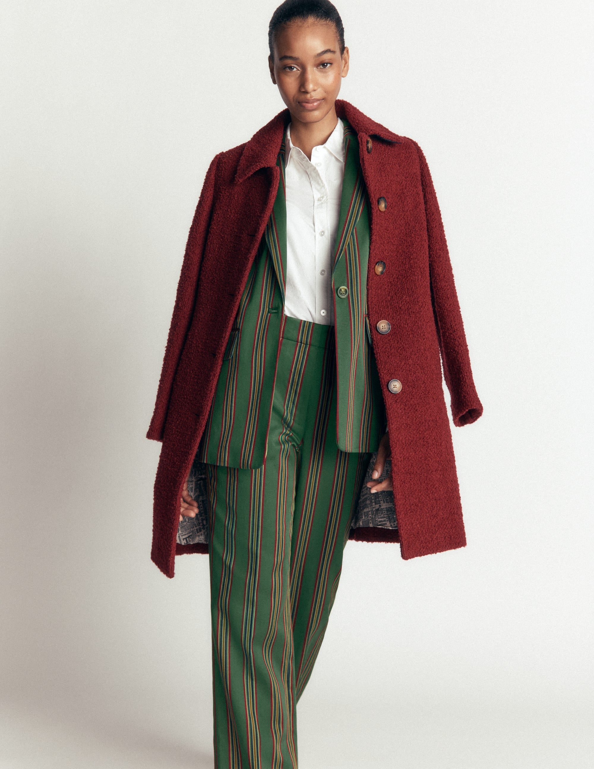 Woodbridge Tailored Blazer-Green, Collegic Stripe - Image 6