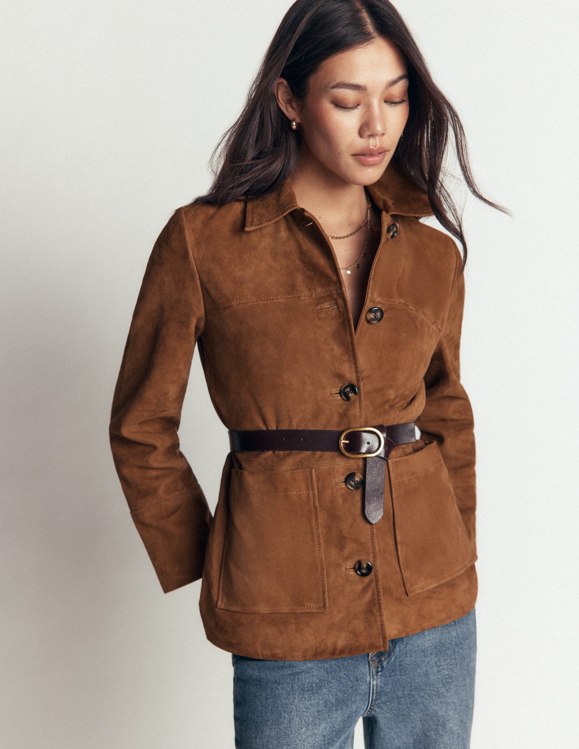 Fife Suede Chore Jacket-Tan-7