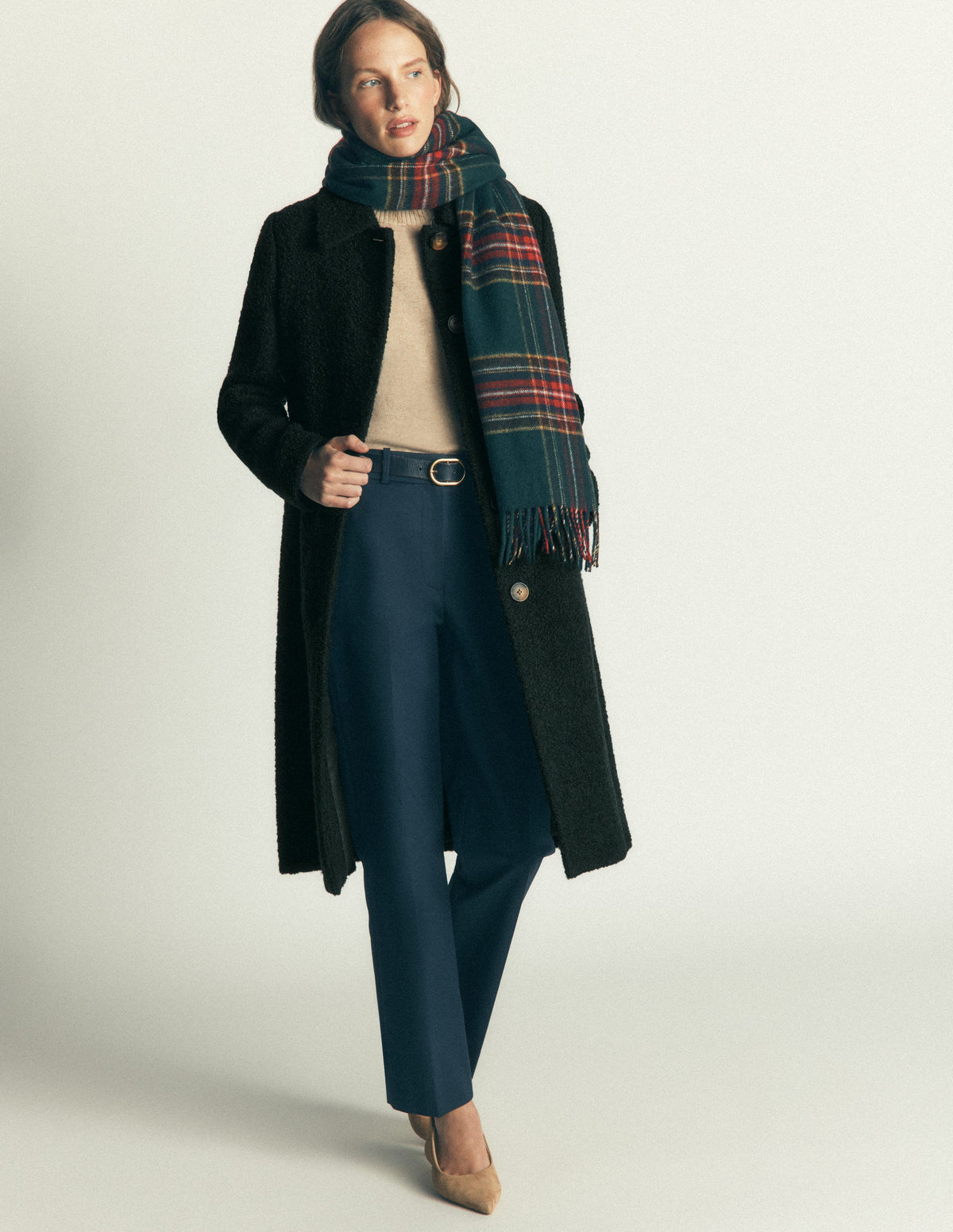 Aylesford Midi Coat-Midnight Emerald - Image 4