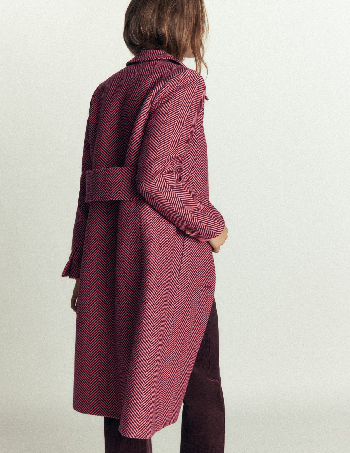 Aylesford Midi Coat-Herringbone-3