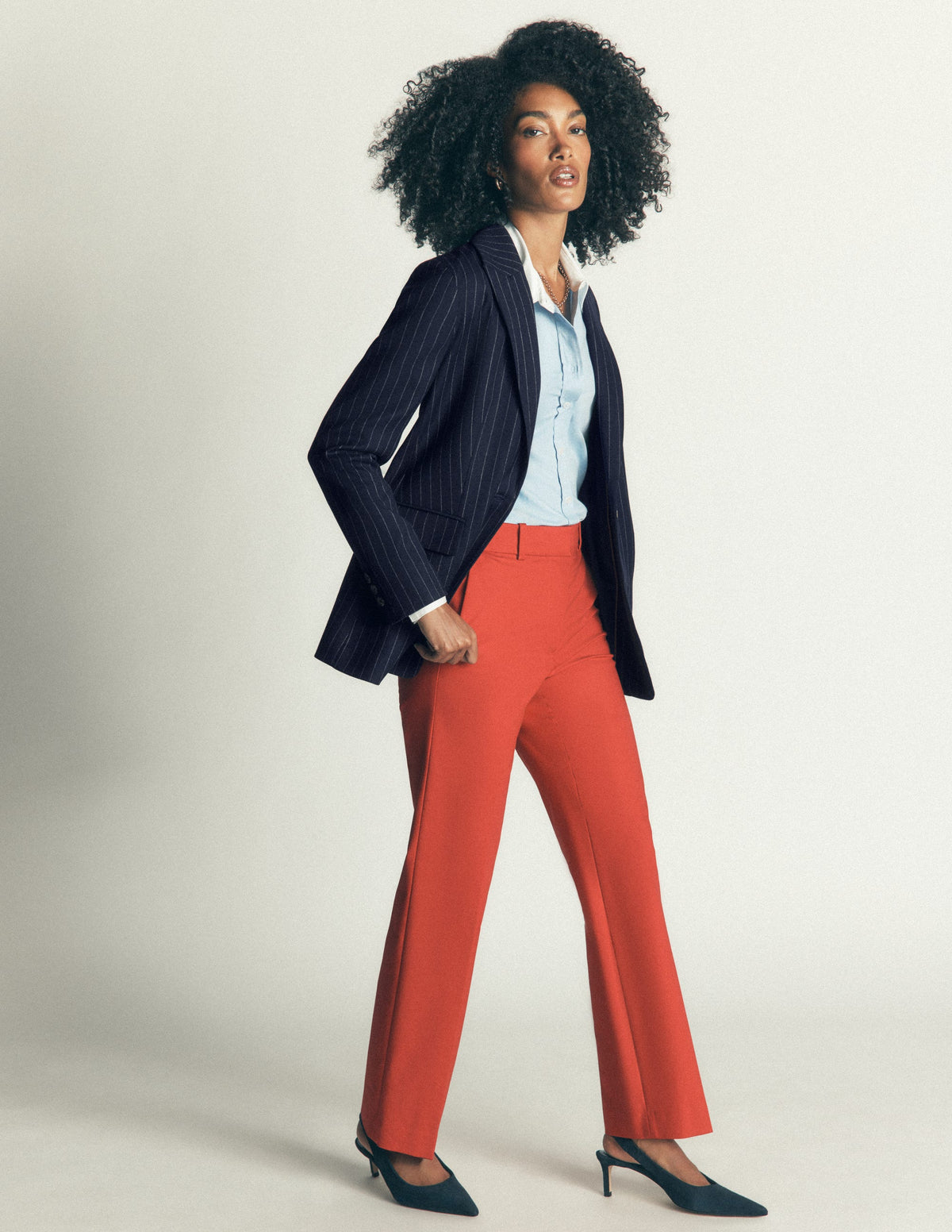 Woodbridge Blazer aus Wollmischgewebe-Navy, Nadelstreifen - Image 7
