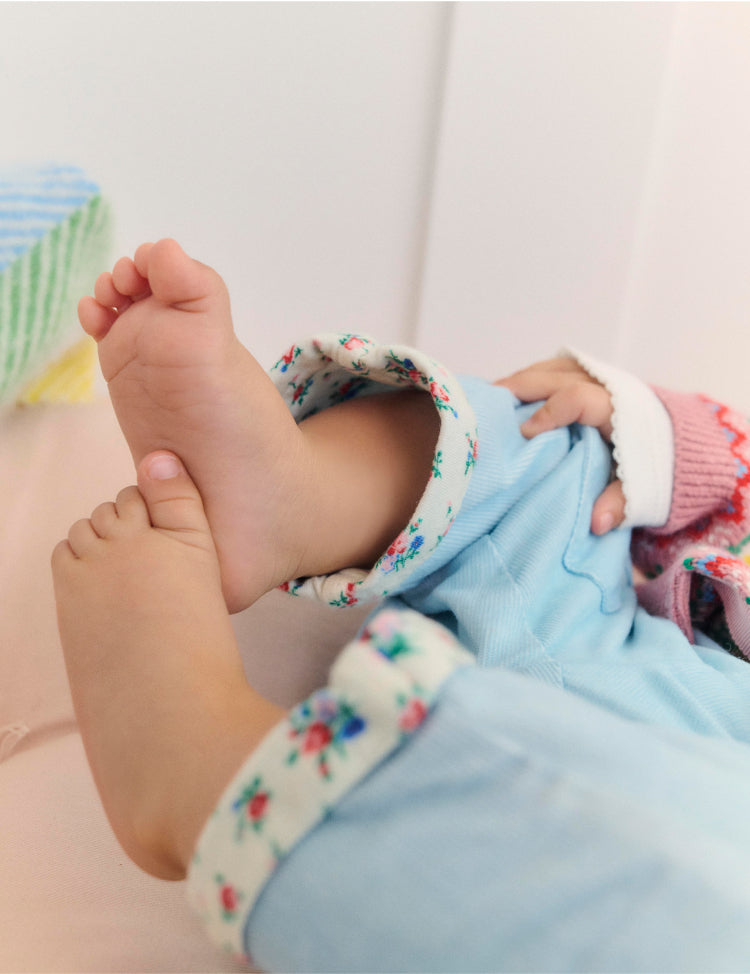 Baby's legs wearing Boden Cord Trousers