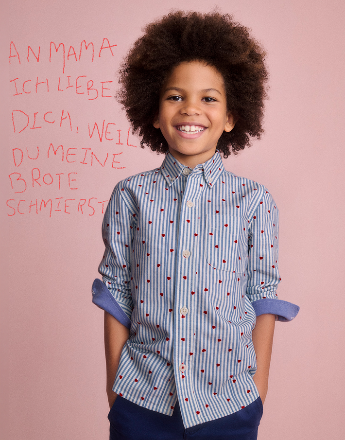 "An Mama ich liebe dich, weil du meine brote schmierst"